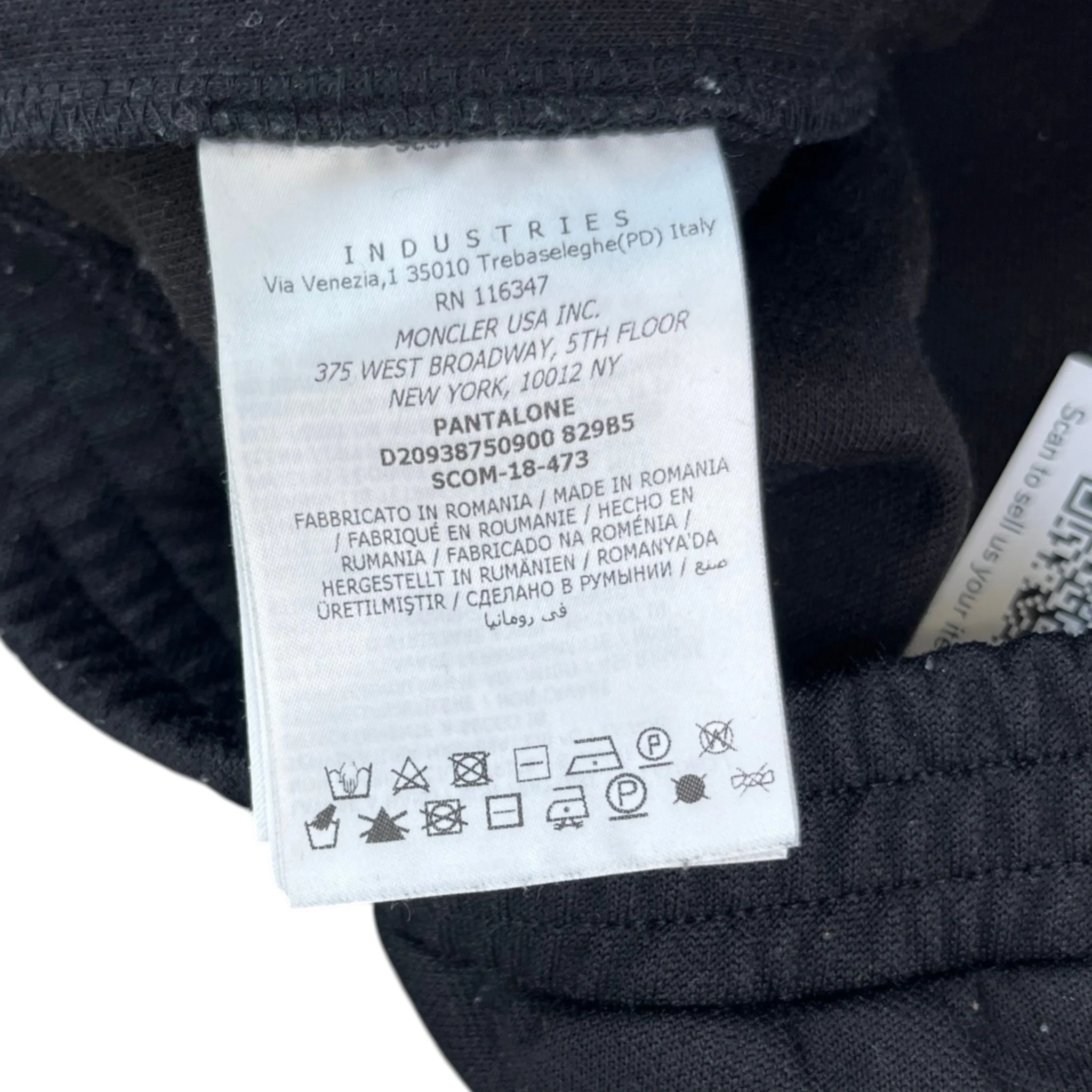 Men's Pantalone Joggers Black Size S - Image 7