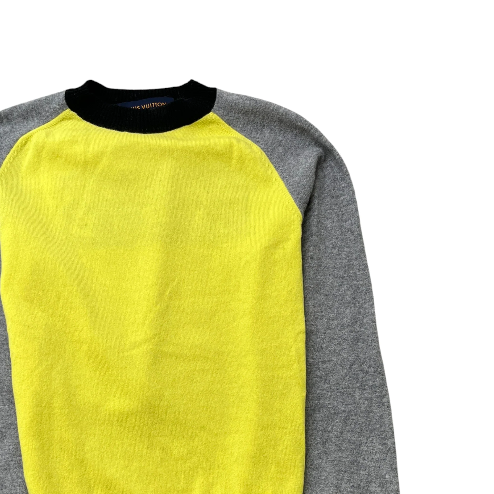 Men's Paris Logo Jumper Yellow Size M - Image 3