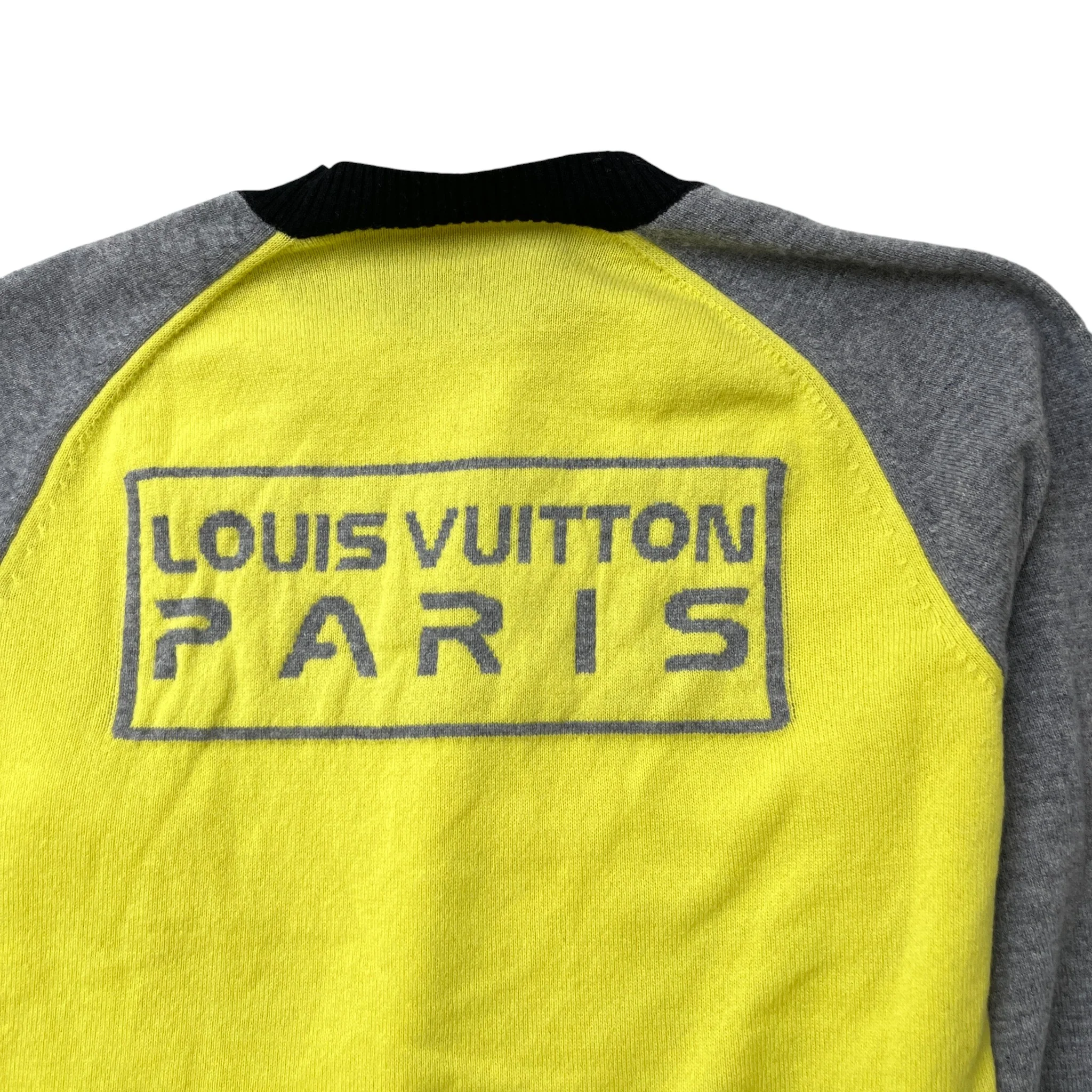 Men's Paris Logo Jumper Yellow Size M - Image 6