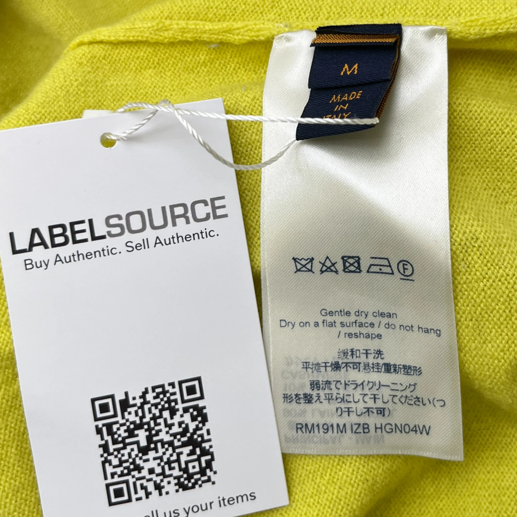 Men's Paris Logo Jumper Yellow Size M - Image 7
