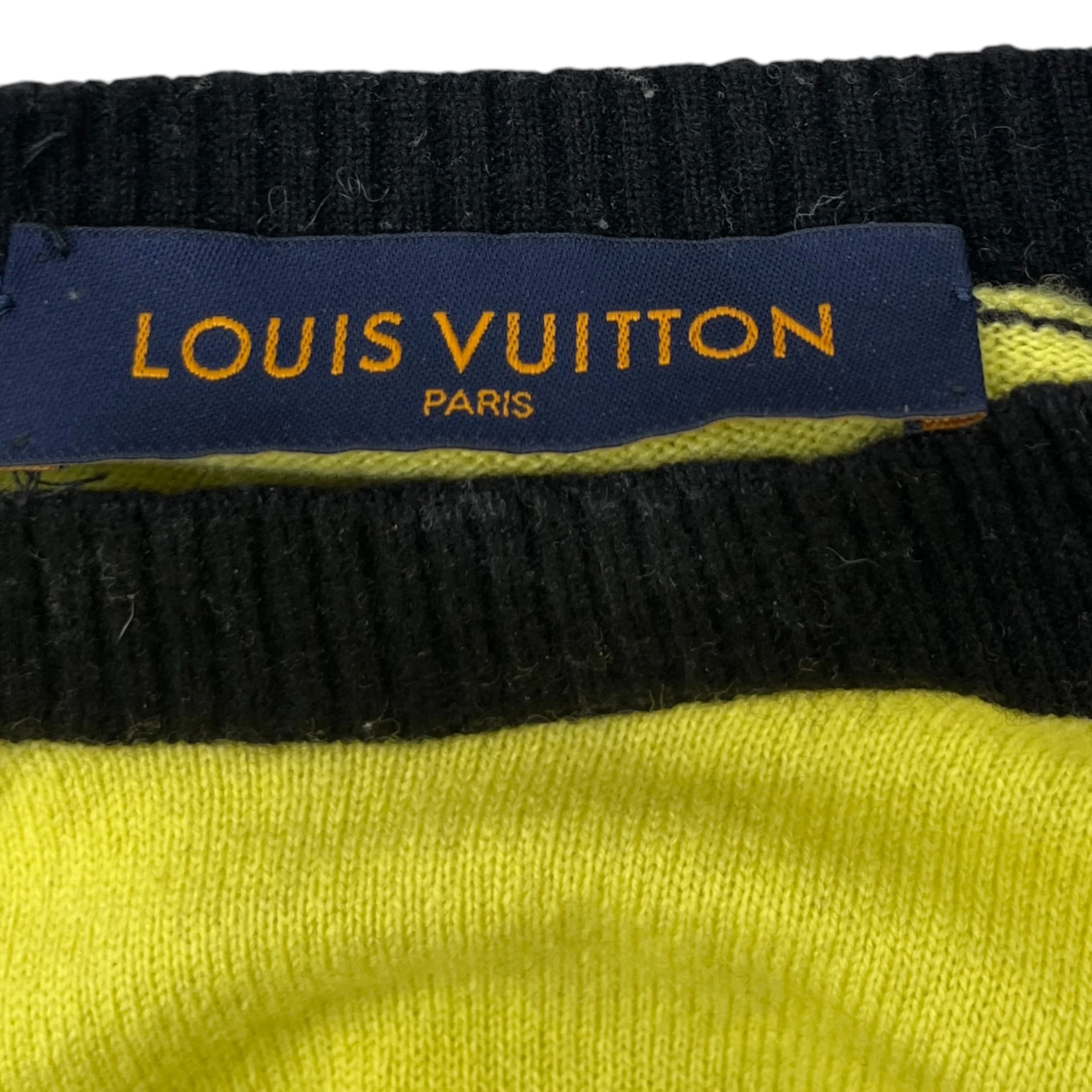 Men's Paris Logo Jumper Yellow Size M - Image 8