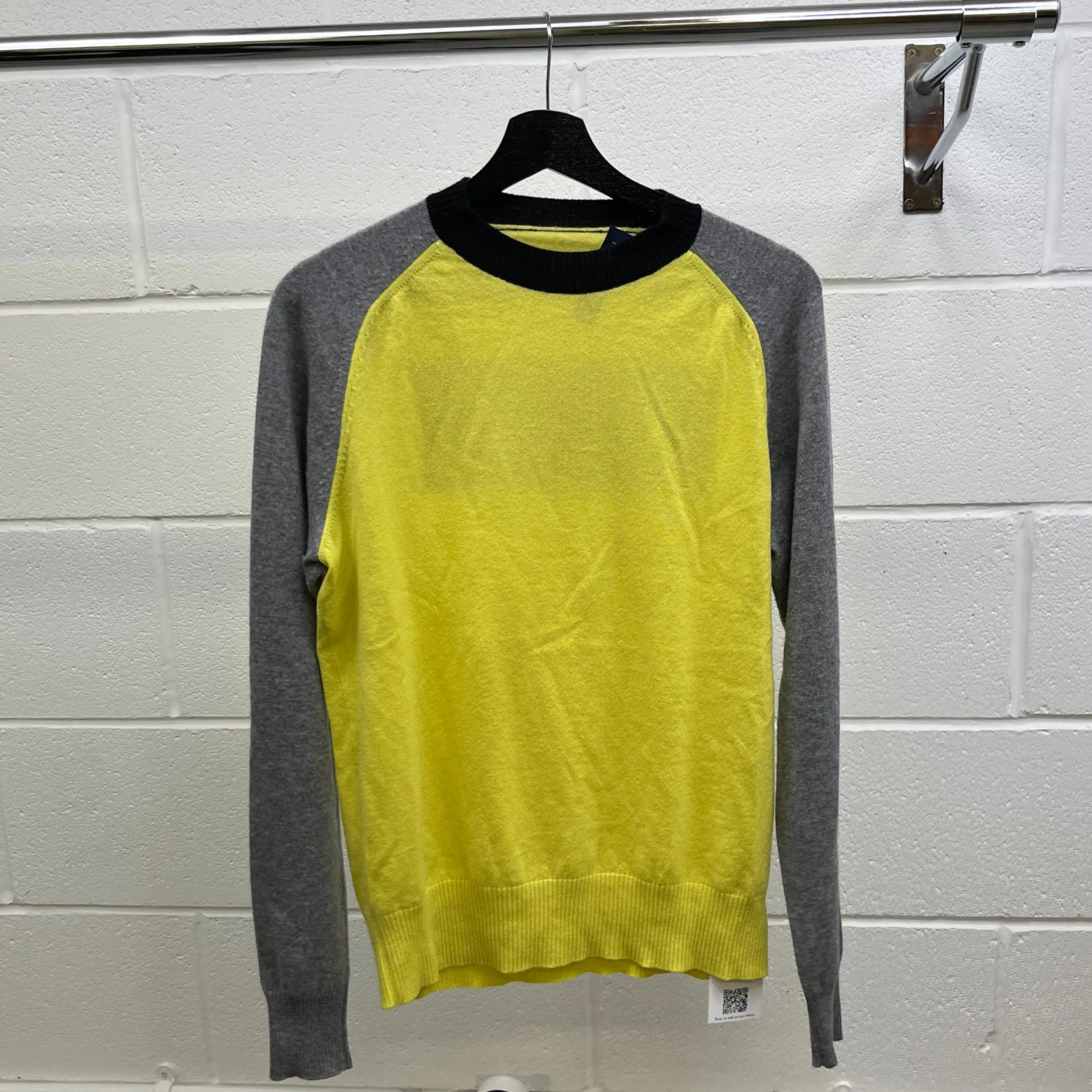 Men's Paris Logo Jumper Yellow Size M - Image 9