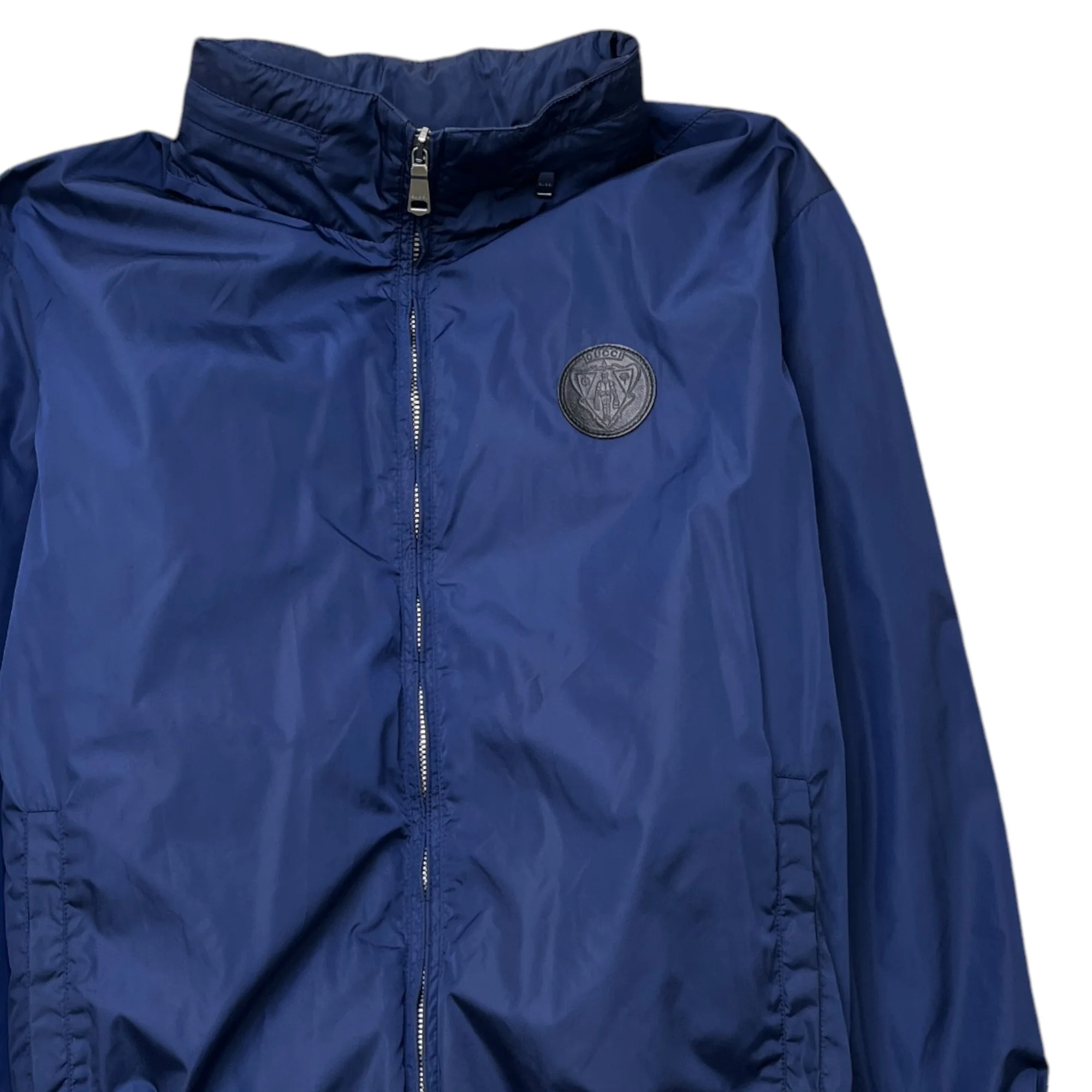 Men's Patch Logo Jacket Blue Size IT 44 / XS - Image 3
