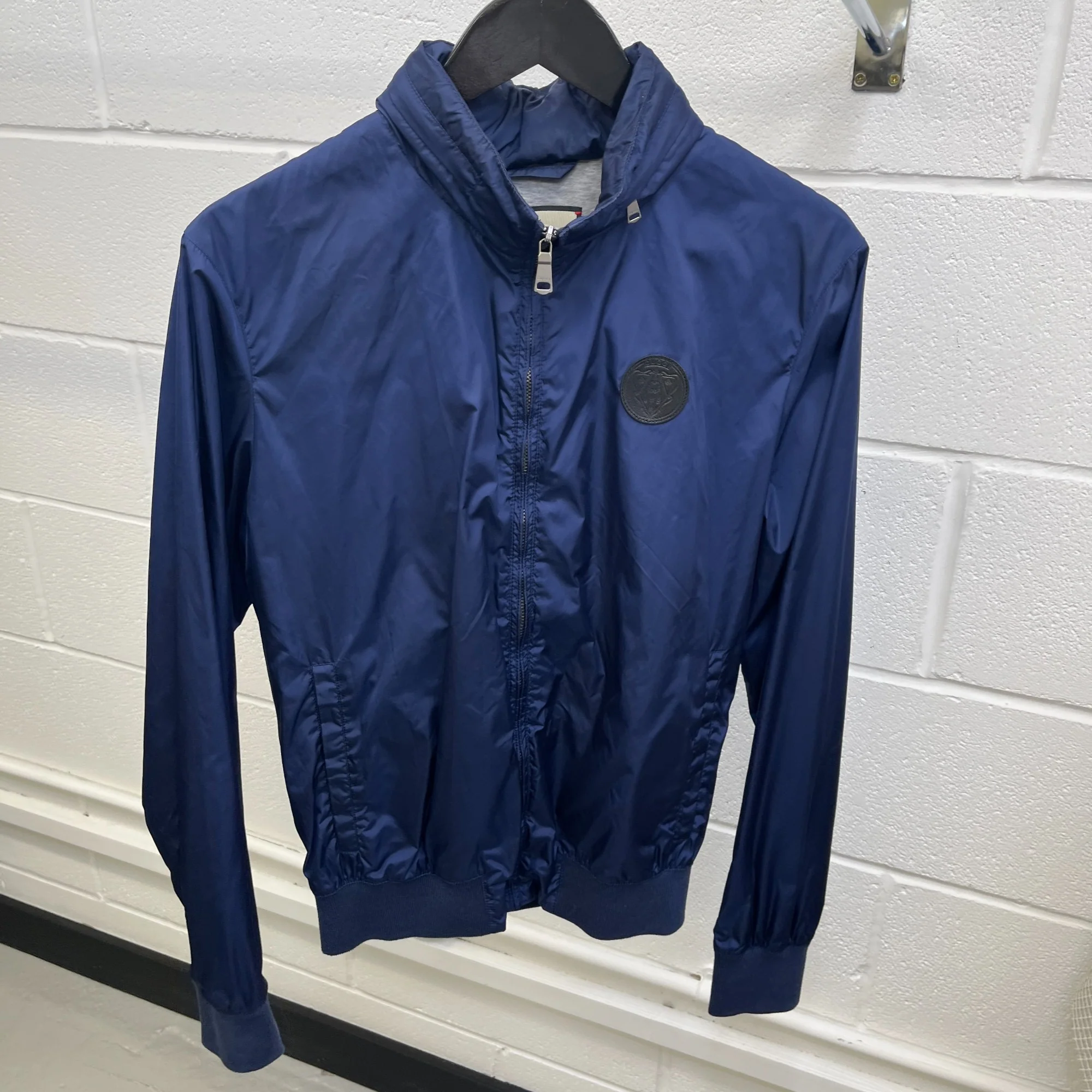 Men's Patch Logo Jacket Blue Size IT 44 / XS - Image 7