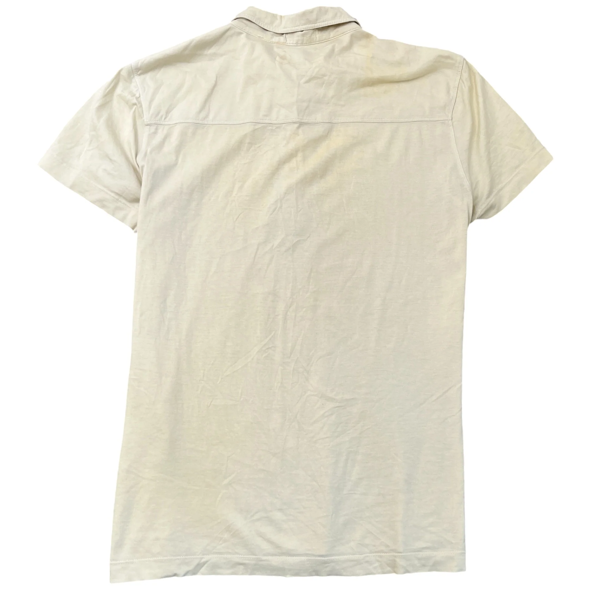 Men's Plain Polo Shirt Yellow Size XL - Image 2