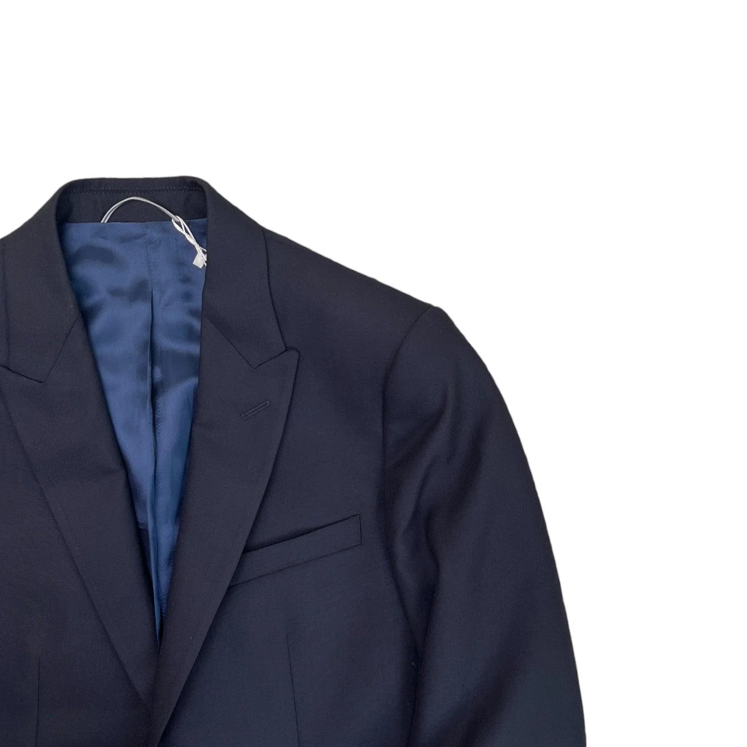 Men's Plain Suit Navy Size 48R - Image 4