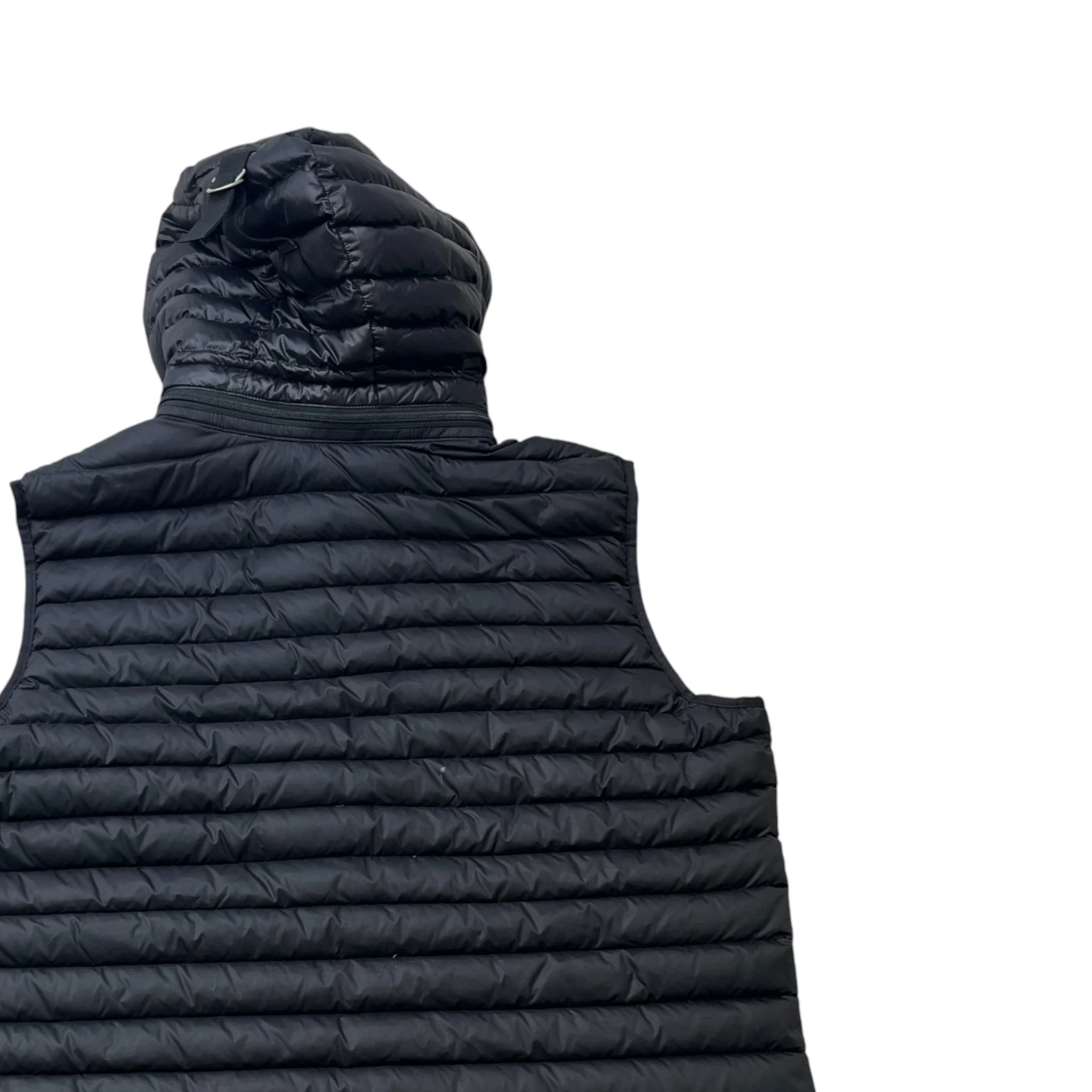 Men's Plaque Logo Gilet Black Size XL - Image 4