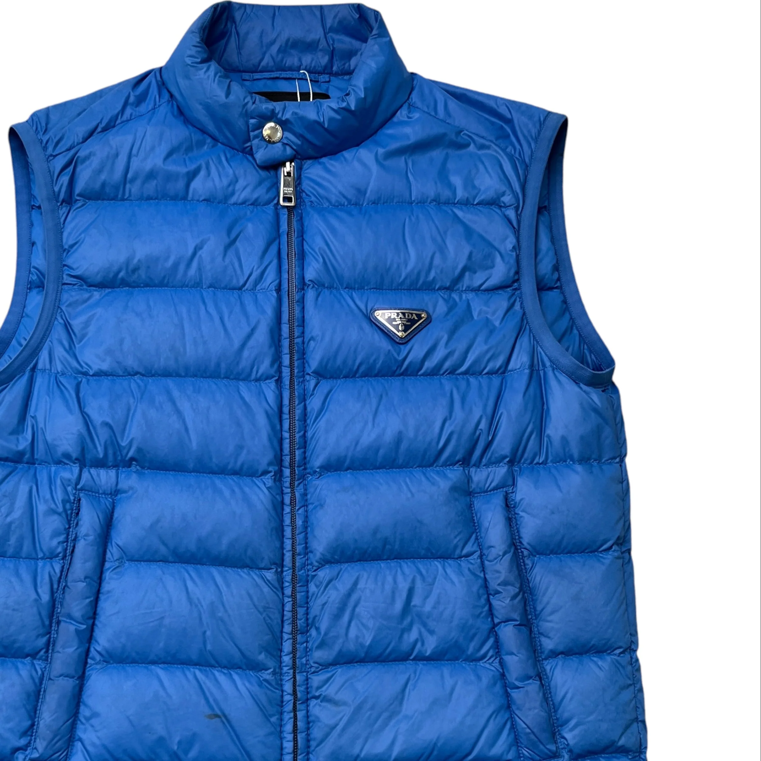 Men's Plaque Logo Gilet Blue Size IT 44 / XS - Image 3