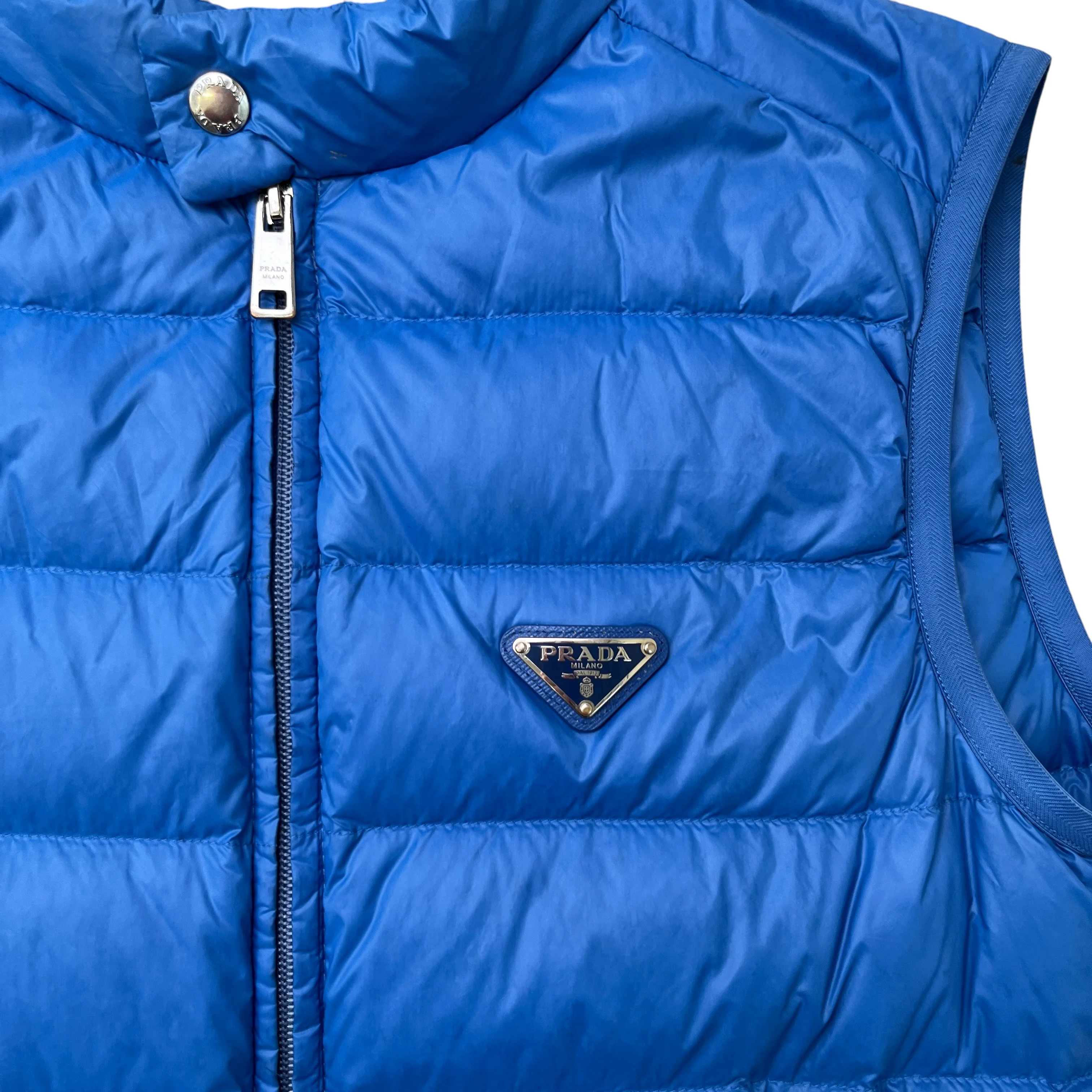 Men's Plaque Logo Gilet Blue Size IT 44 / XS - Image 5