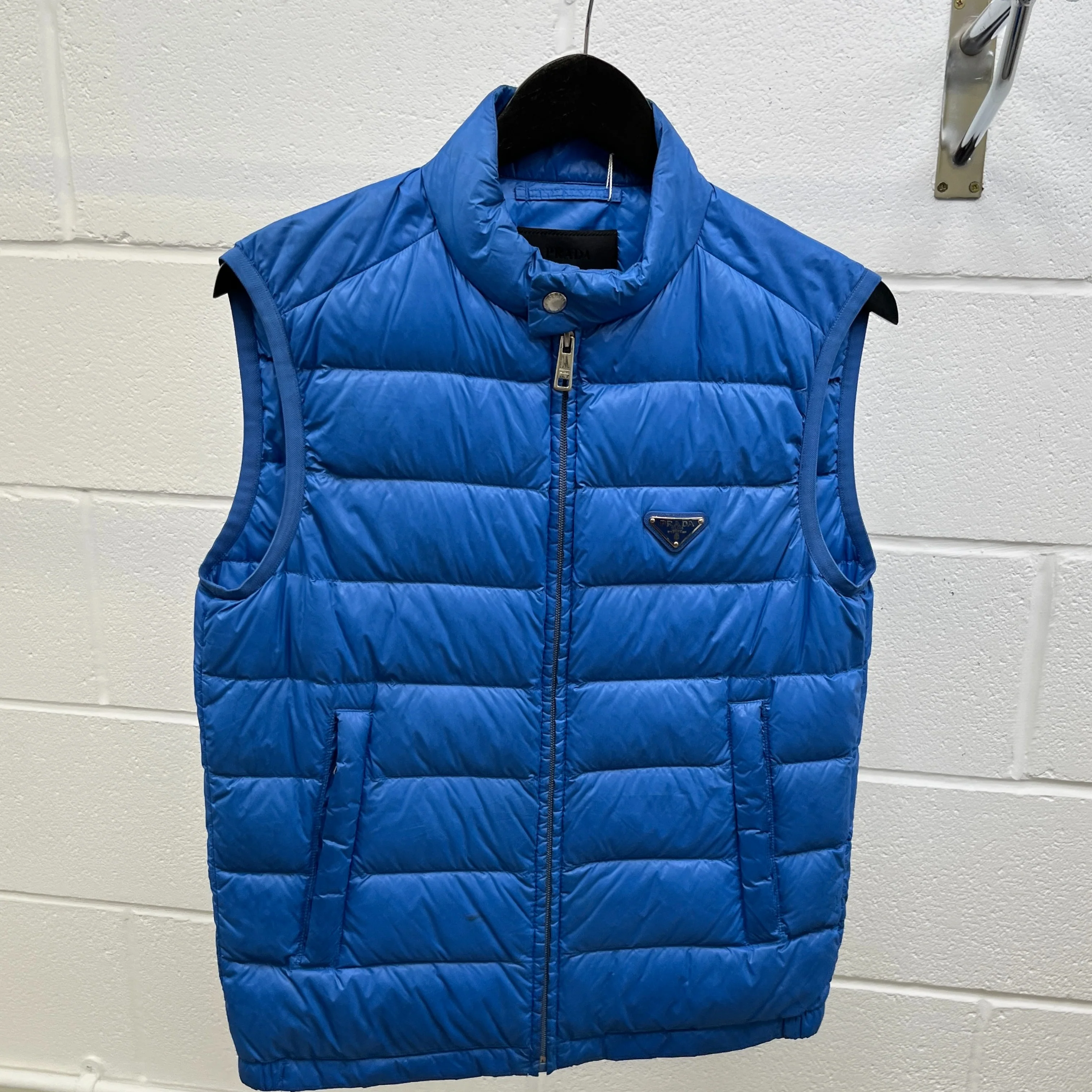 Men's Plaque Logo Gilet Blue Size IT 44 / XS - Image 8