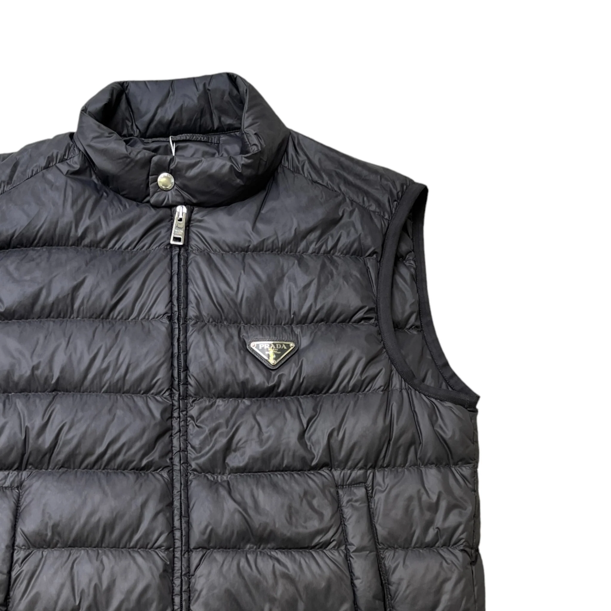 Men's Plaque Logo Gilet Grey Size IT 46 / S - Image 3