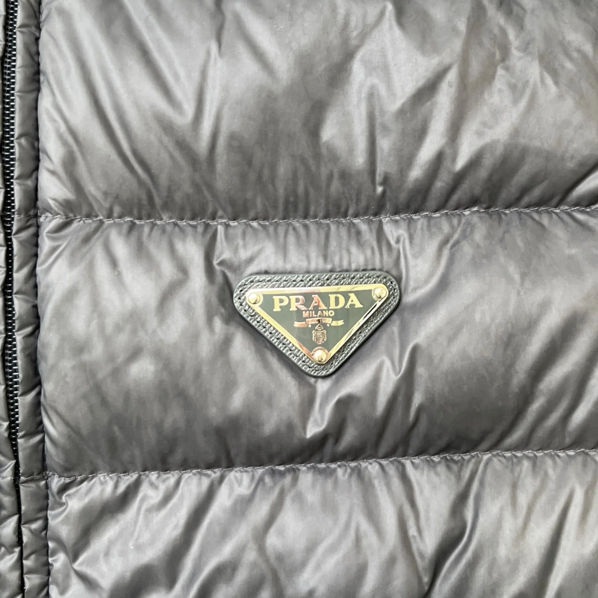 Men's Plaque Logo Gilet Grey Size IT 46 / S - Image 5
