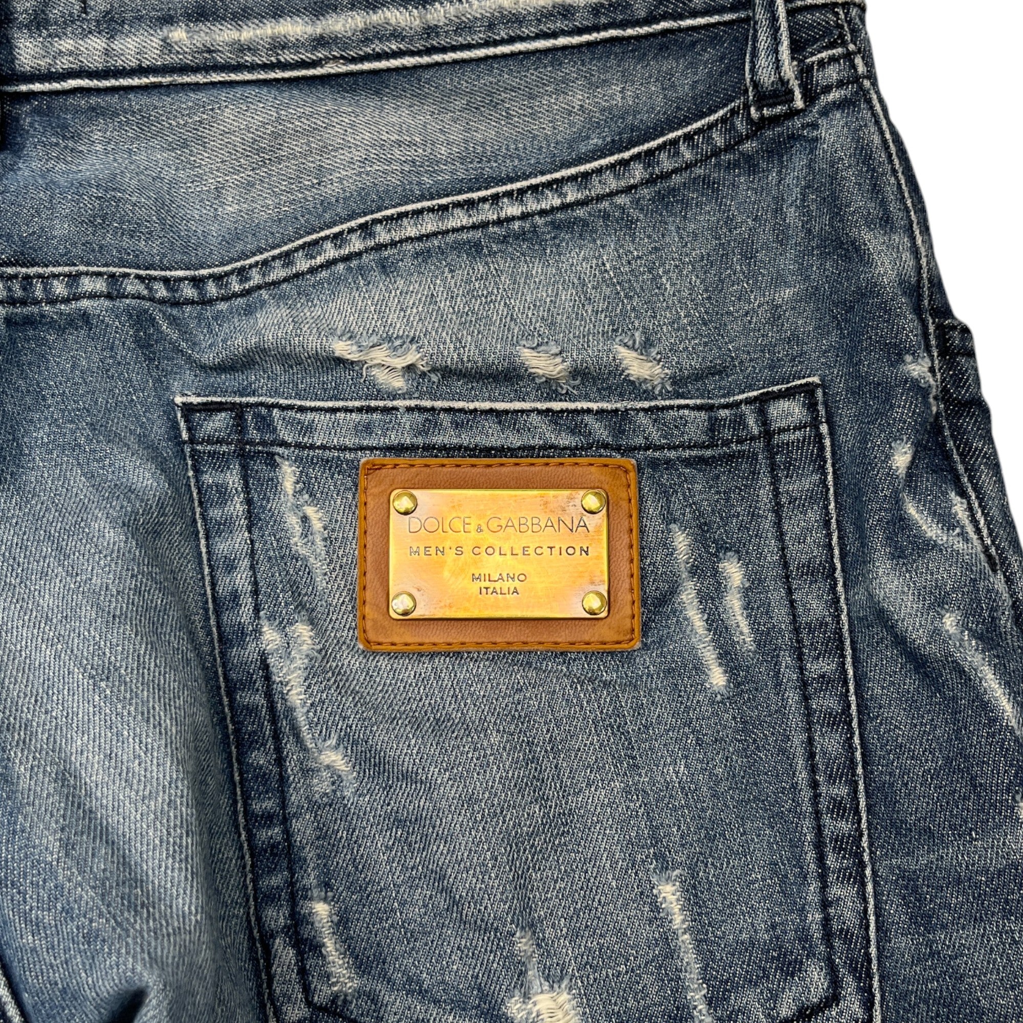 Men's Plaque Logo Jeans Blue Size IT 46 / UK 30 - Image 5