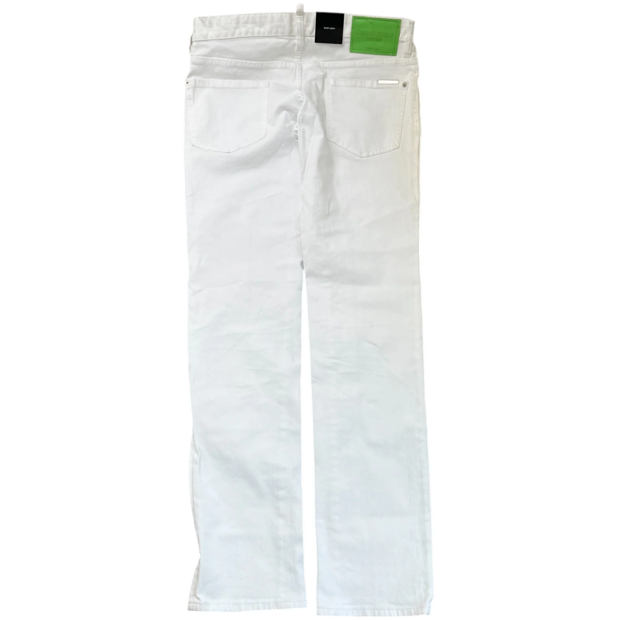 Men's Plaque Logo Jeans White Size IT 48 / UK 32 - Image 2