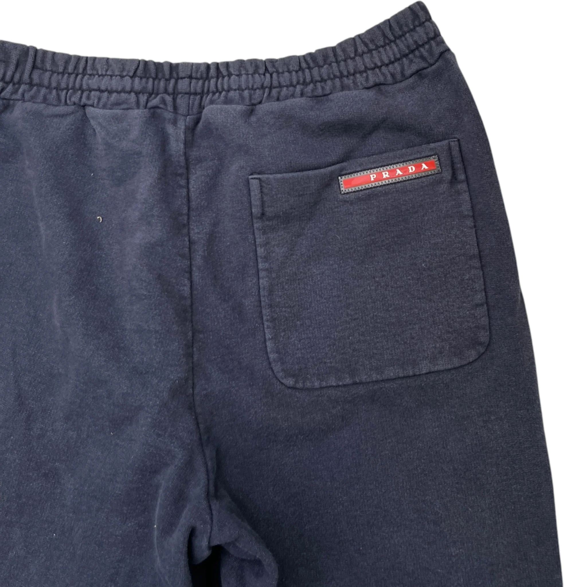 Men's Plaque Logo Joggers Grey Size S - Image 6
