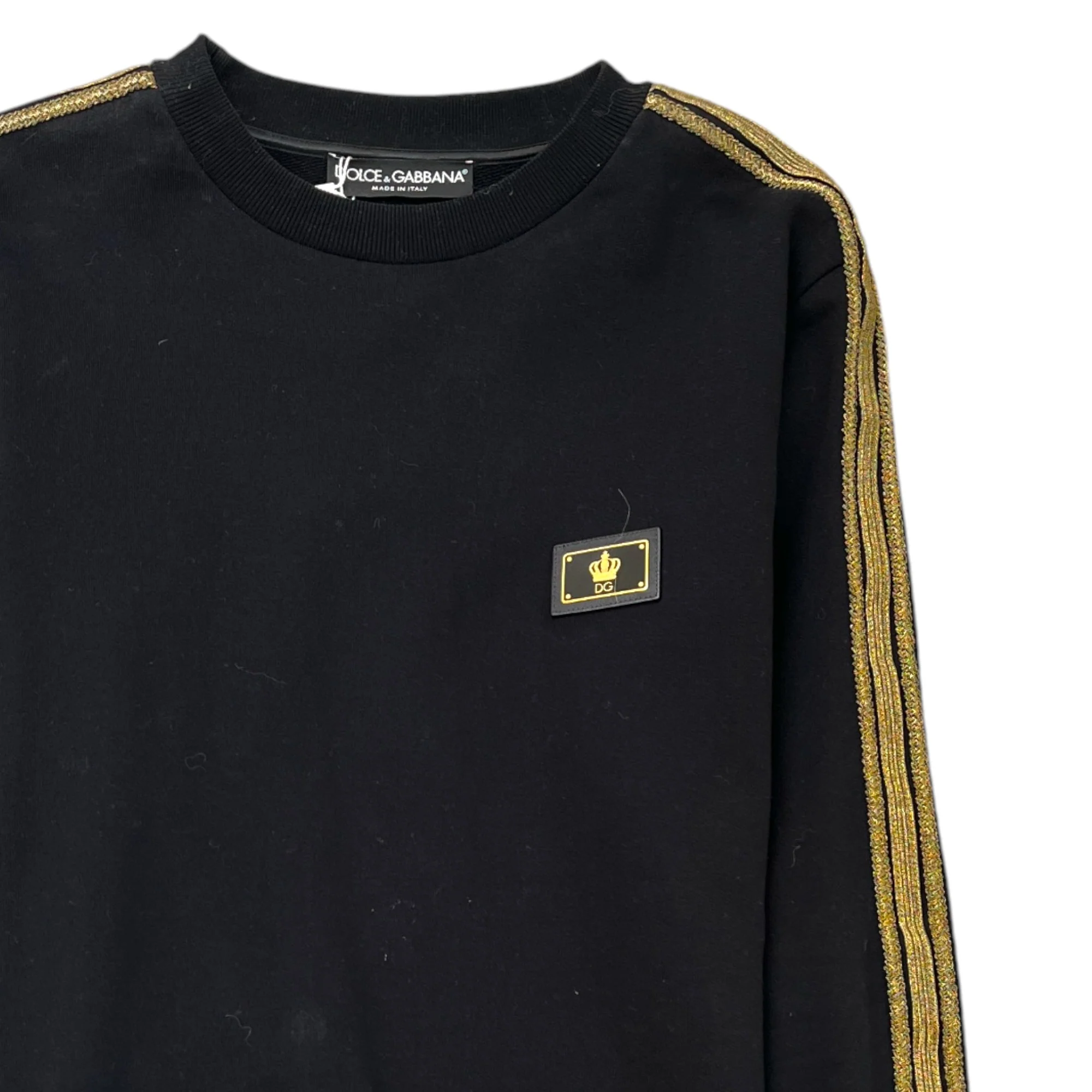 Men's Plaque Logo Sweatshirt Black Size IT 44 / UK XS - Image 3