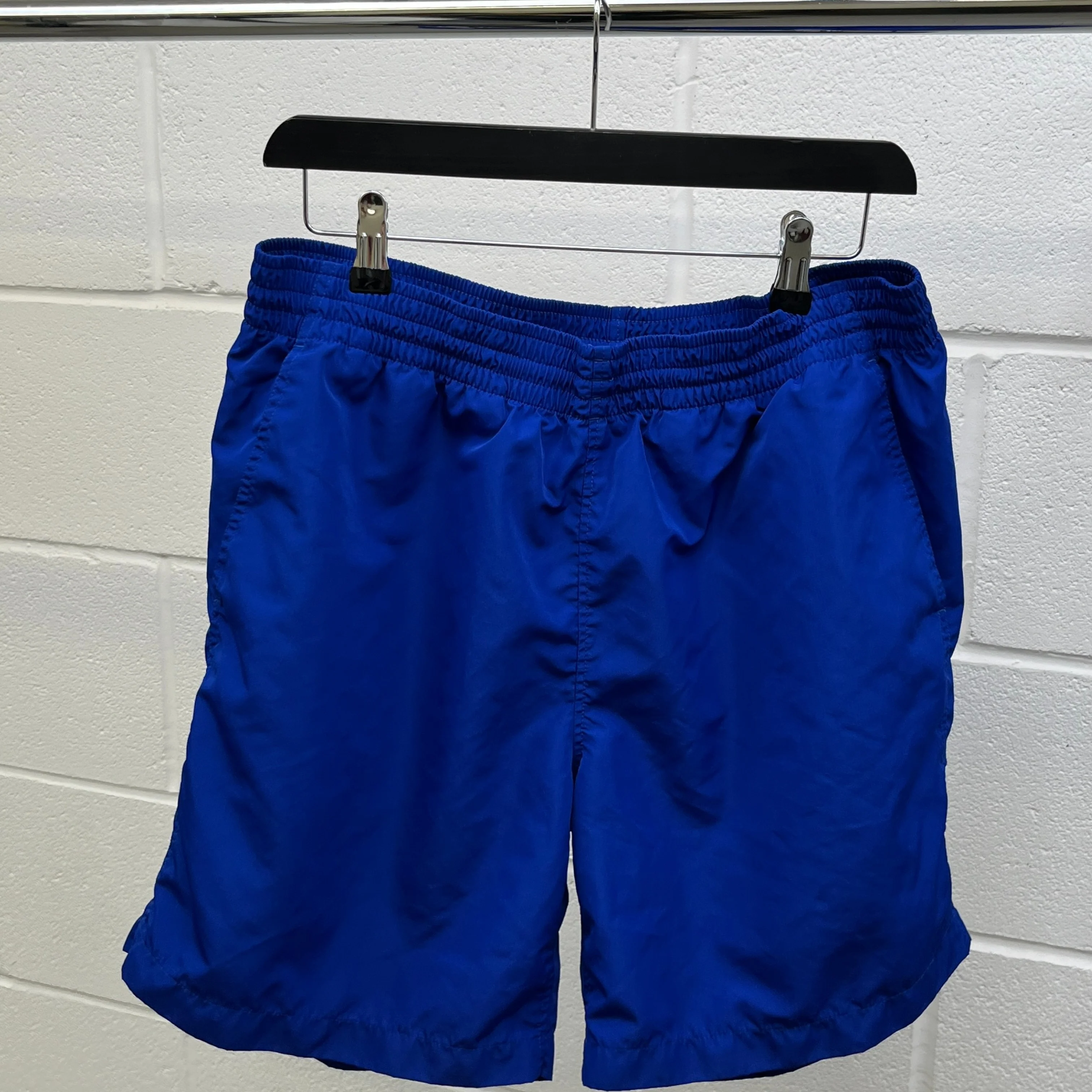 Men's Plaque Logo Swim Shorts Blue Size XL - Image 9