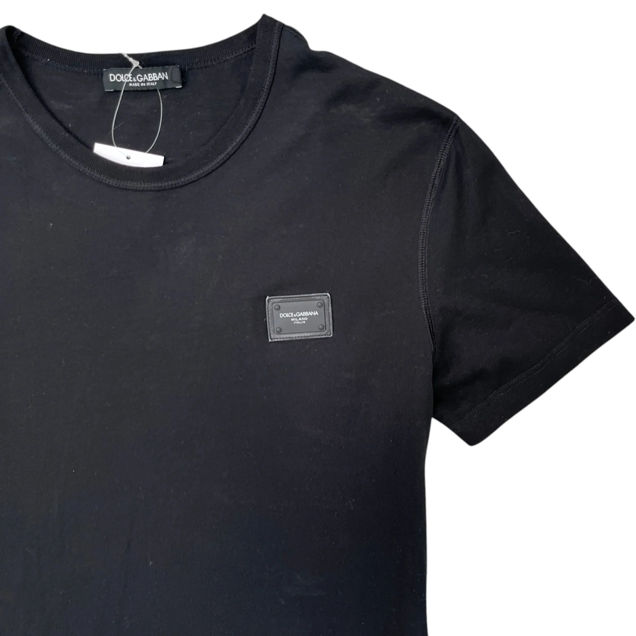Men's Plaque Logo T-Shirt Black Size IT 48 / UK M - Image 5