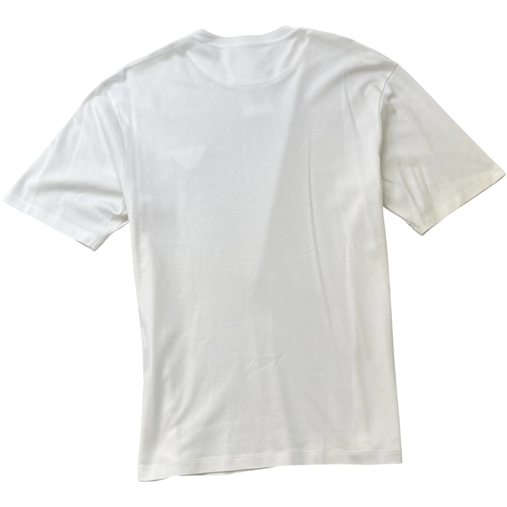 Men's Plaque Logo T-Shirt White Size L - Image 2