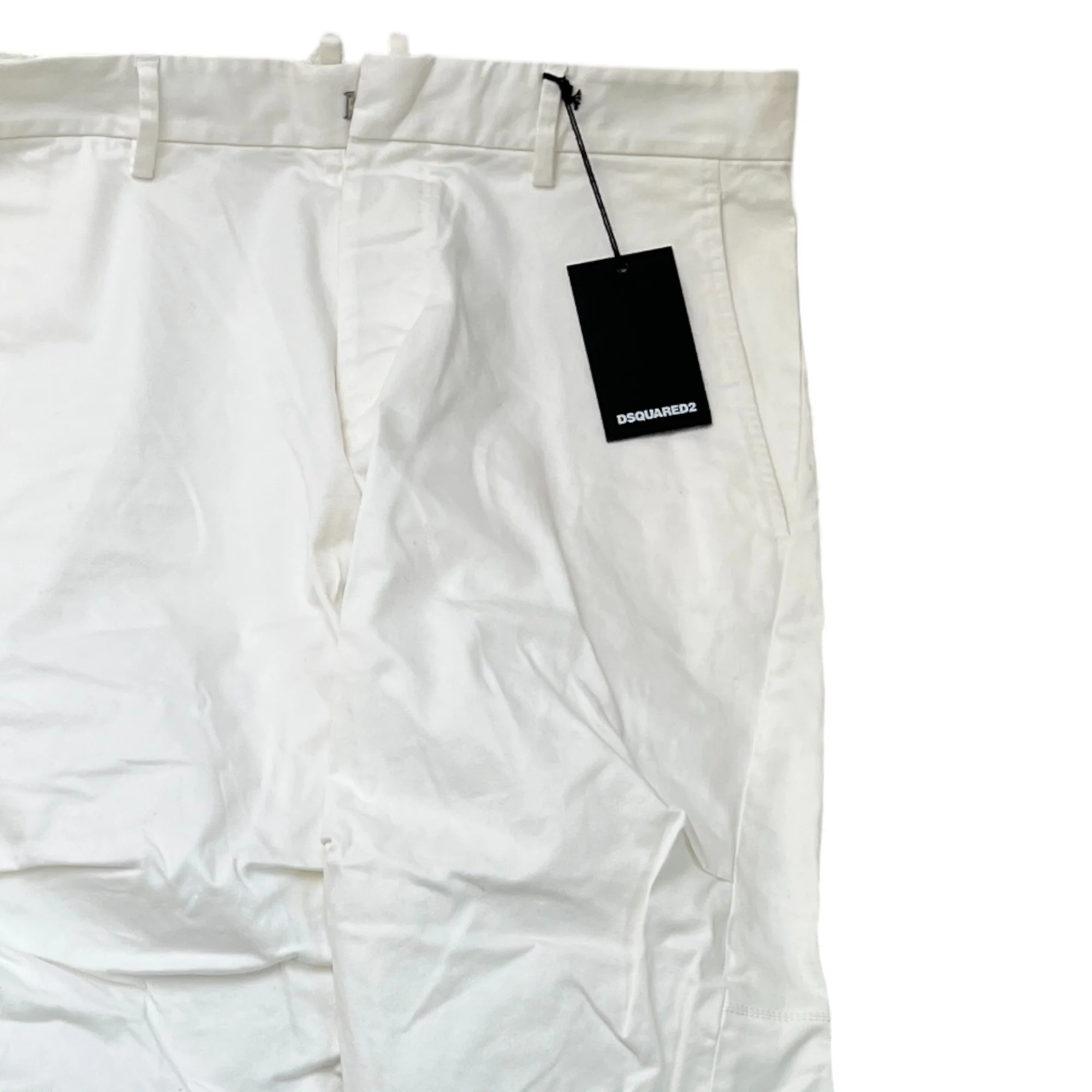Men's Plaque Logo Trousers White Size IT 48 / UK 32 - Image 3