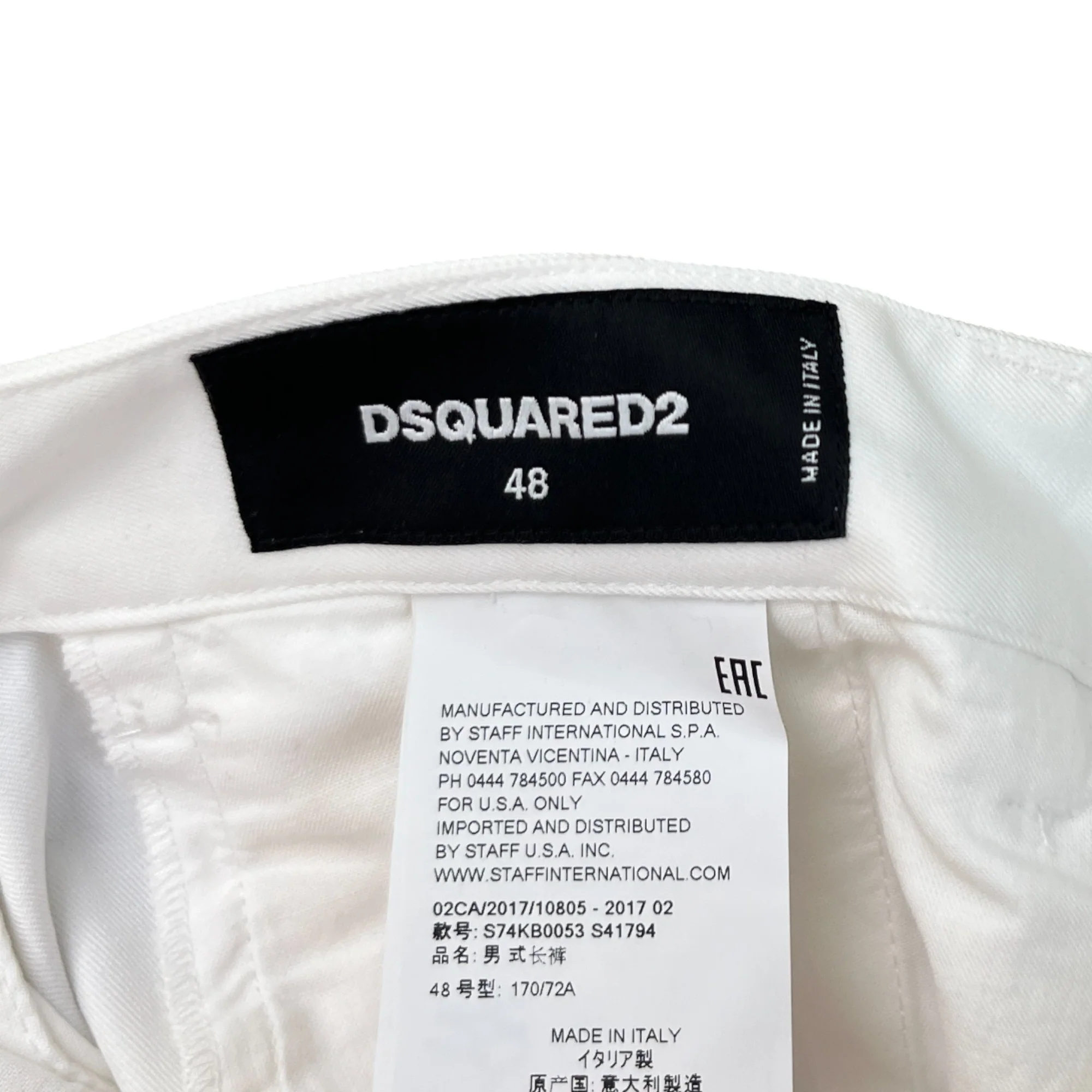 Men's Plaque Logo Trousers White Size IT 48 / UK 32 - Image 10