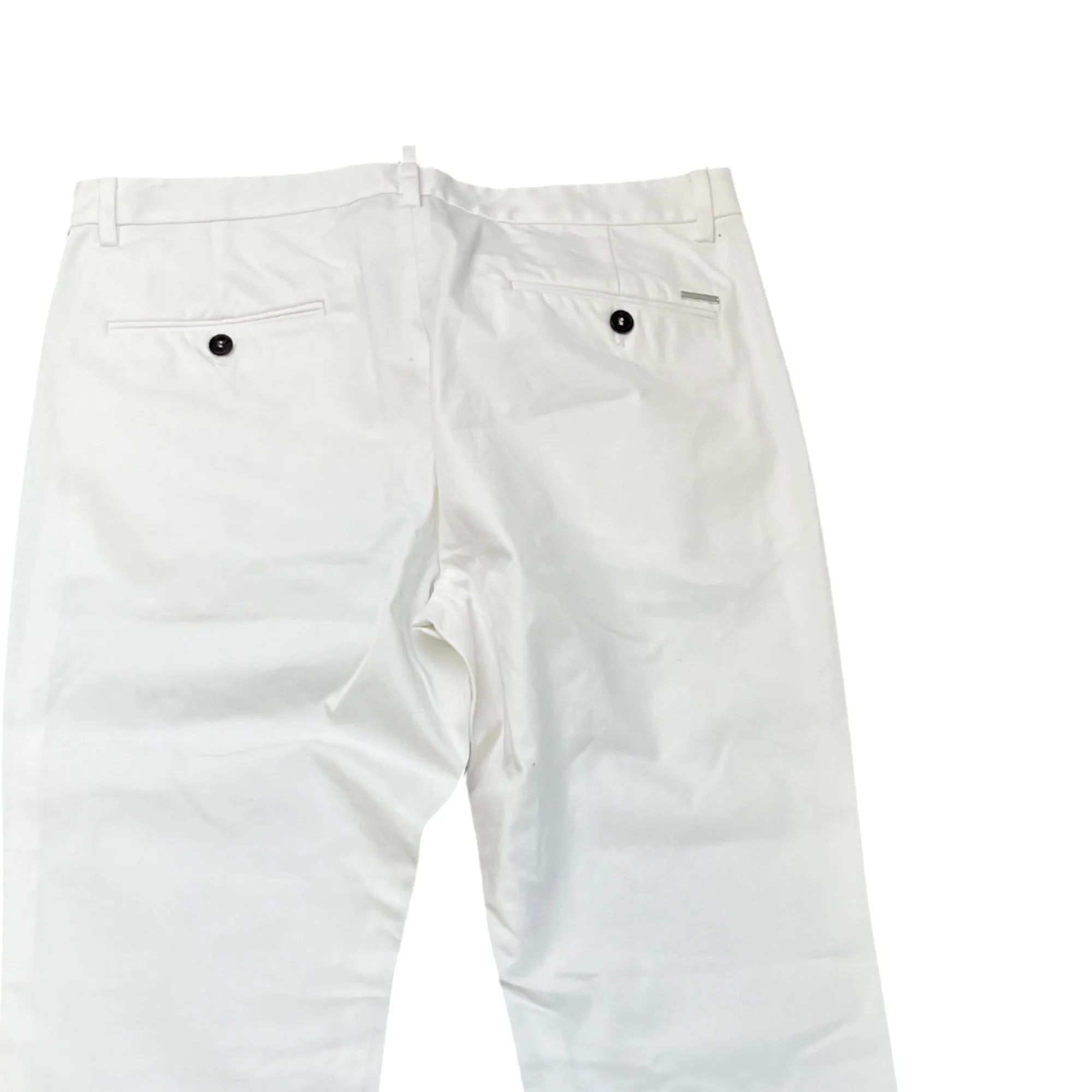 Men's Plaque Logo Trousers White Size IT 48 / UK 32 - Image 4