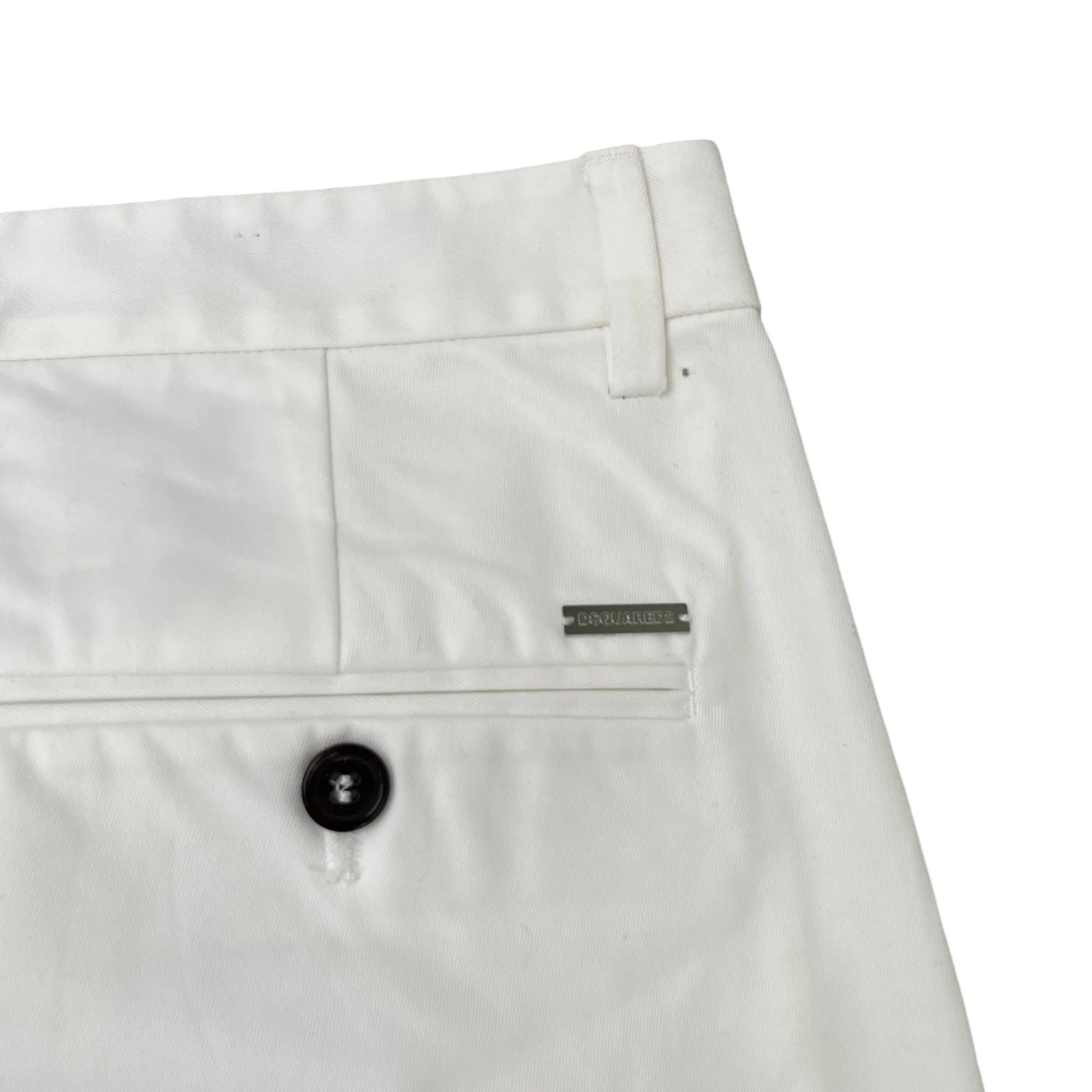 Men's Plaque Logo Trousers White Size IT 48 / UK 32 - Image 5