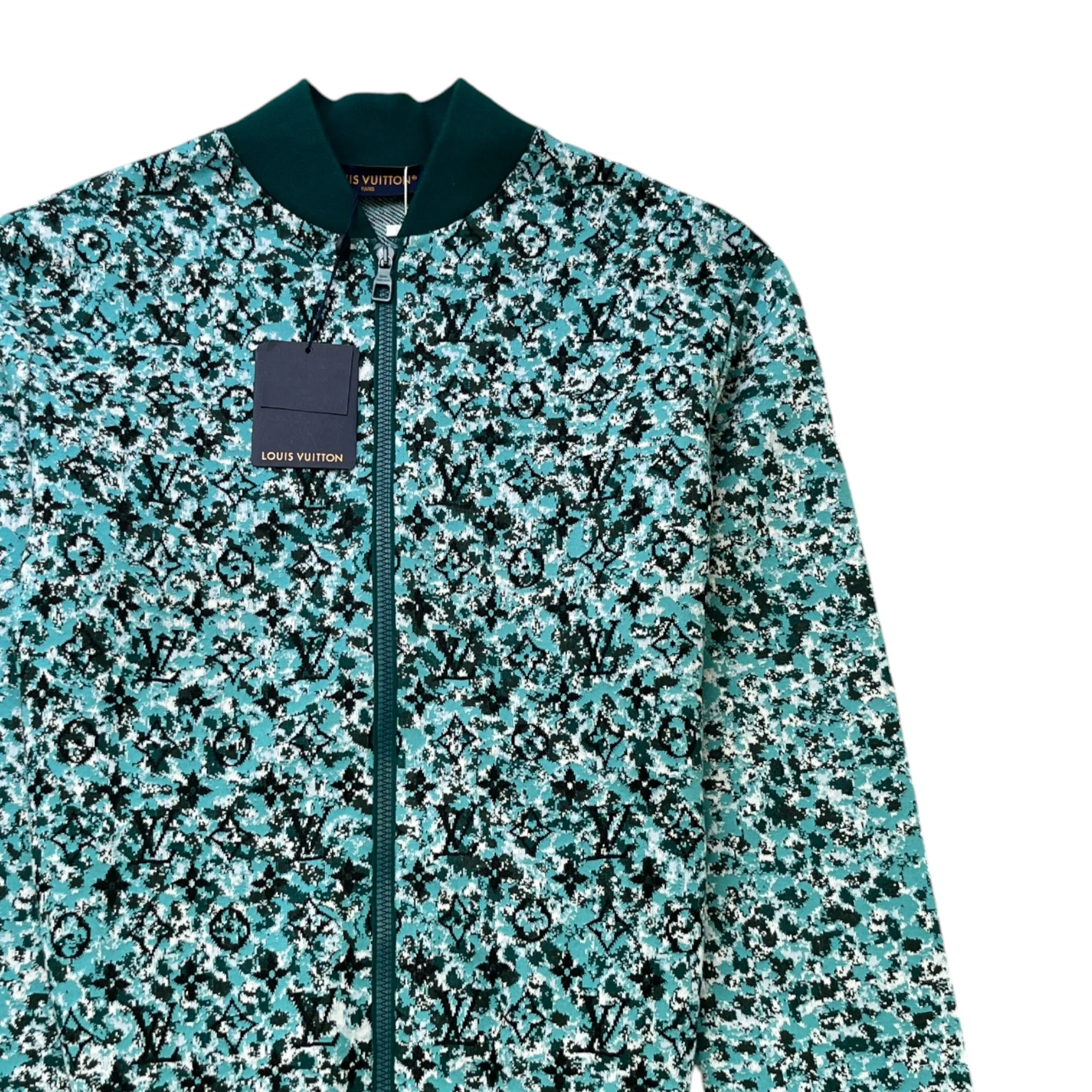 Men's Pointillism Monogram Jacket Green Size M - Image 3