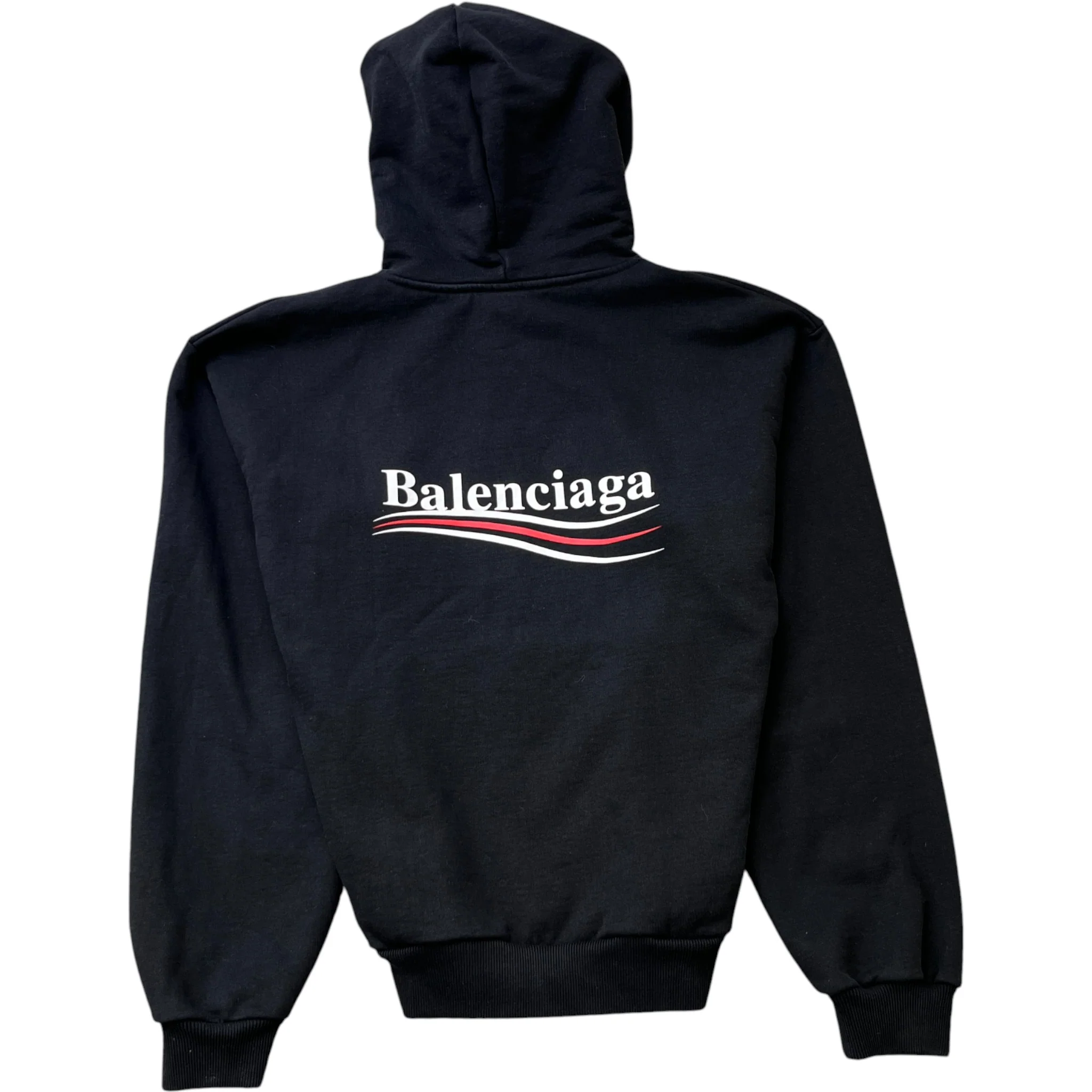 Men's Political Logo Hoodie Black Size S - Image 2