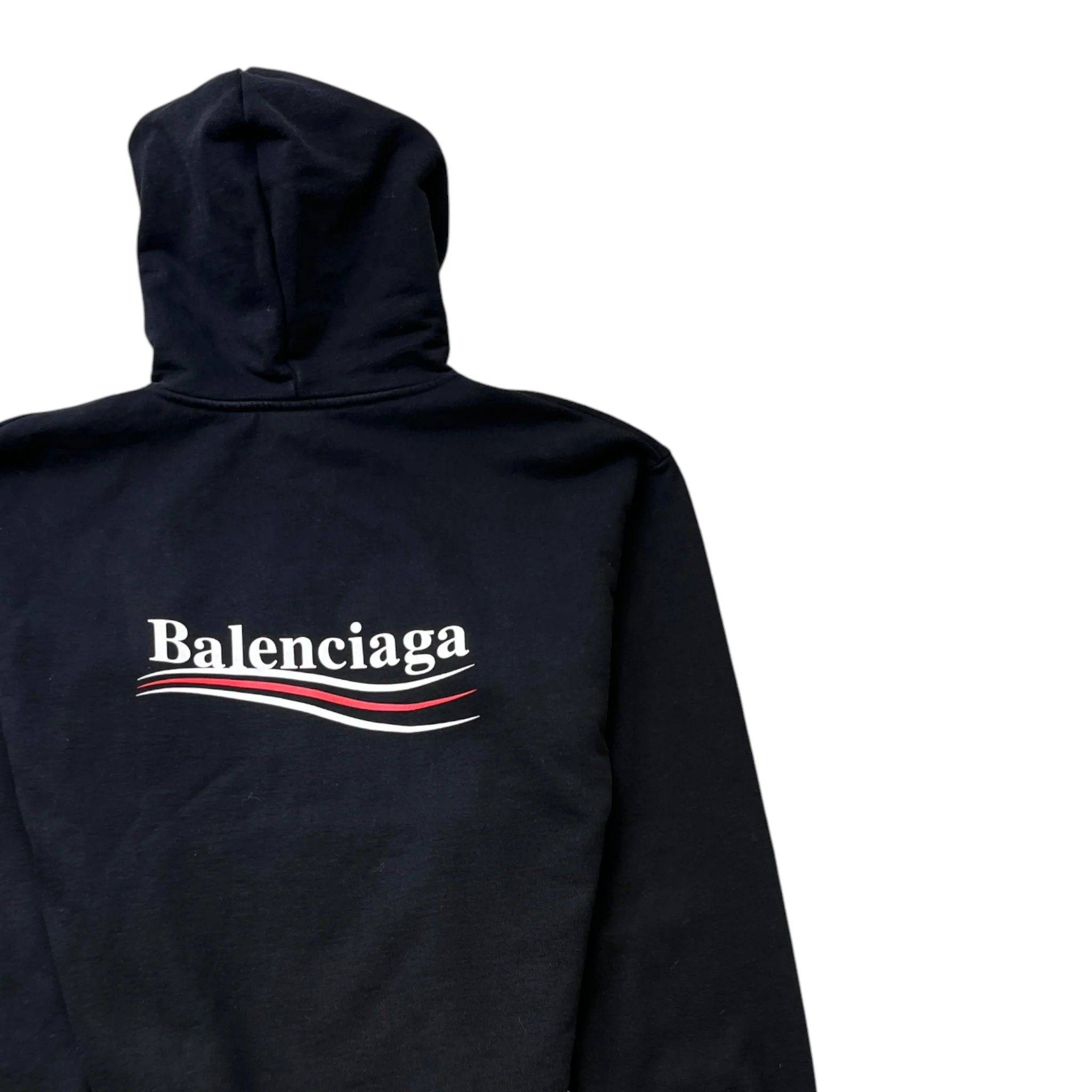 Men's Political Logo Hoodie Black Size S - Image 4