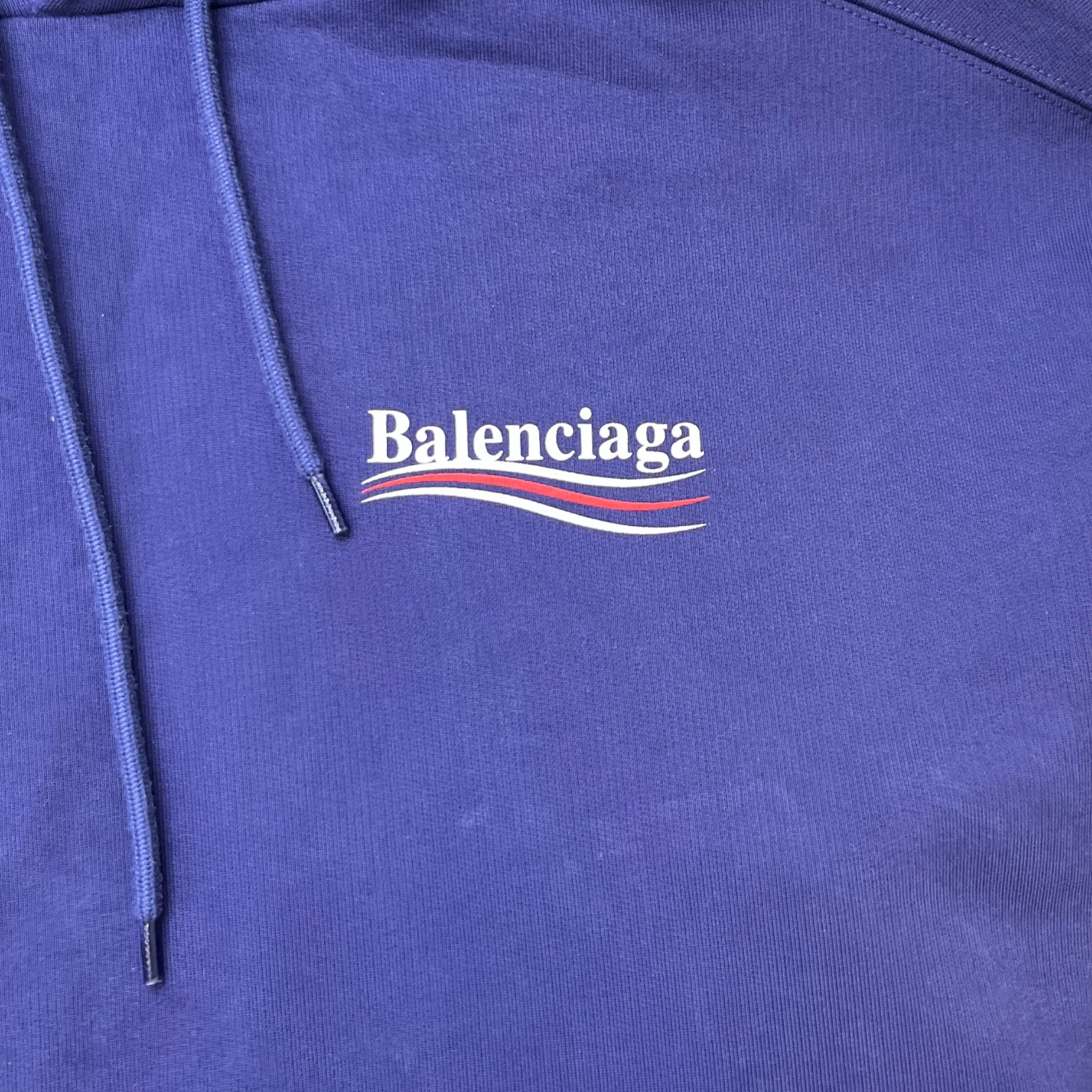 Men's Political Logo Hoodie Purple Size M - Image 5