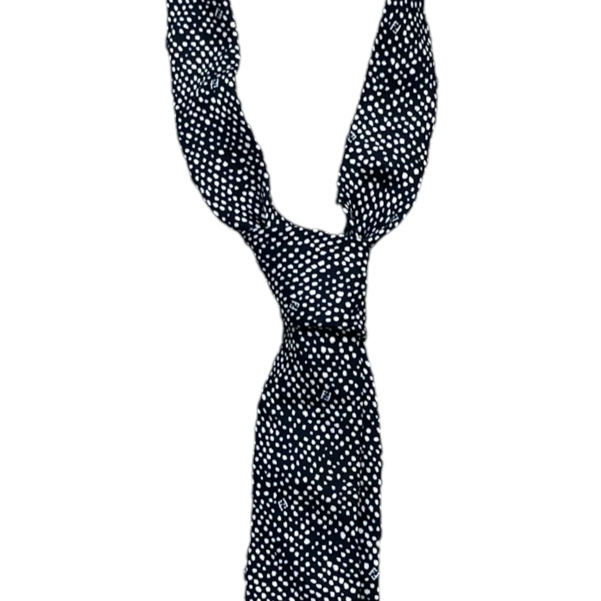 Men's Polkadot Tie Black - Image 3