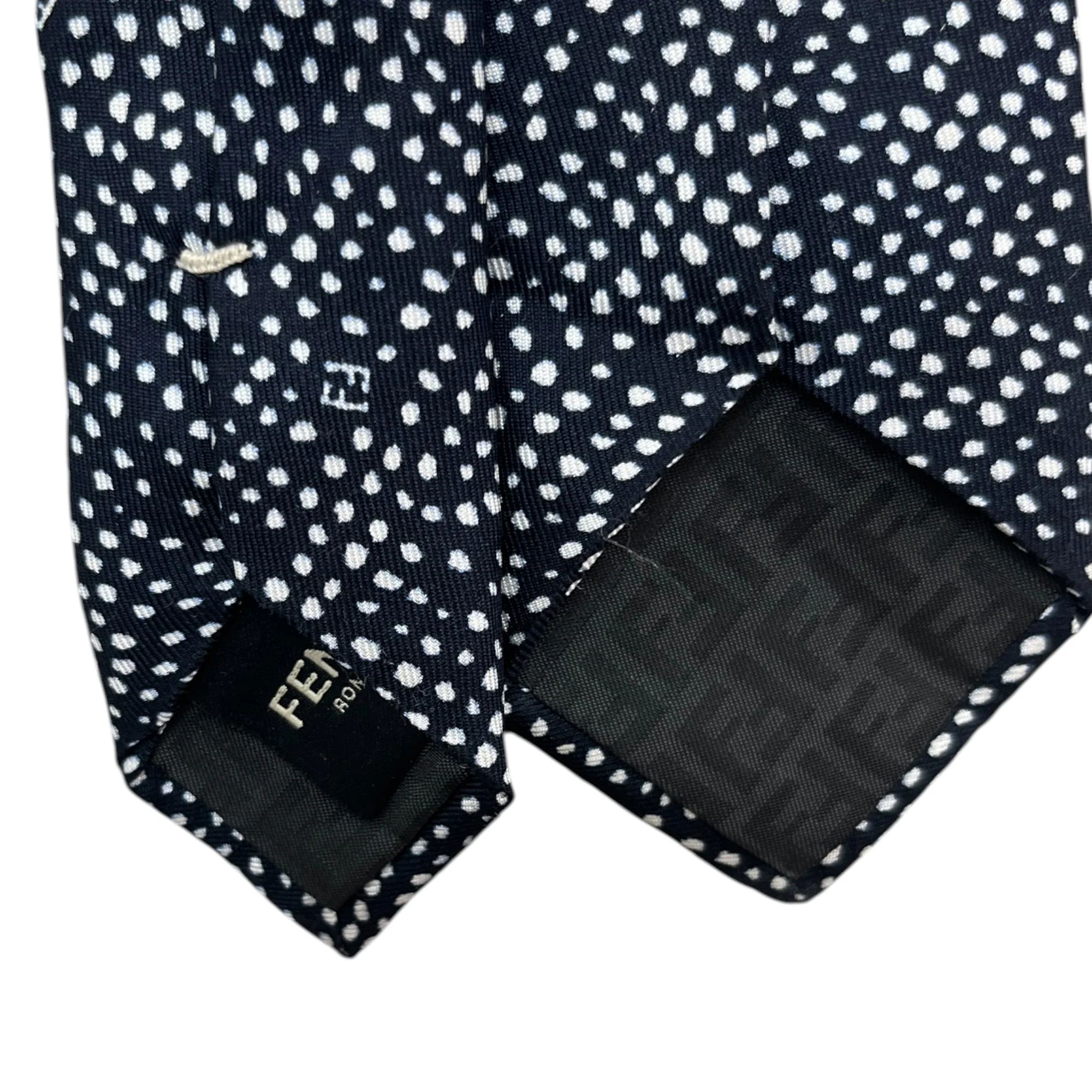 Men's Polkadot Tie Black - Image 6