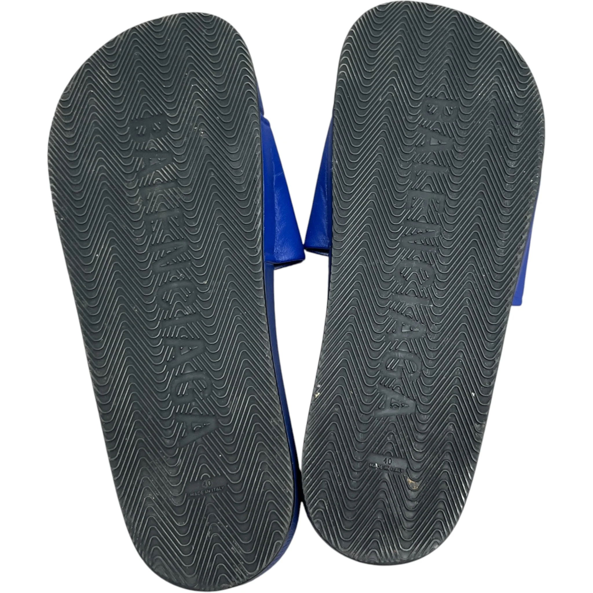 Men's Pool Political Logo Slides Blue Size EU 41 / UK 7 - Image 10