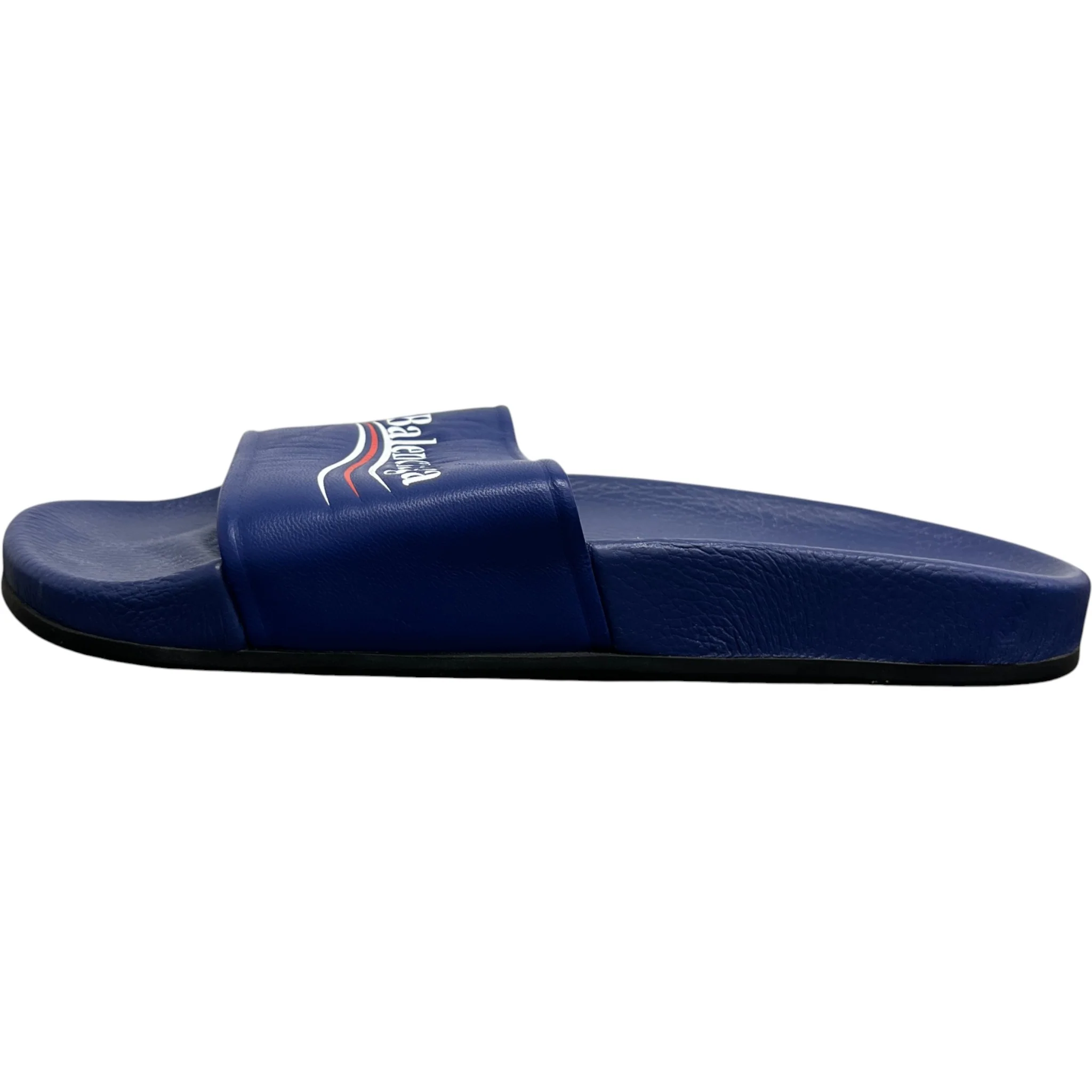 Men's Pool Political Logo Slides Blue Size EU 41 / UK 7 - Image 5