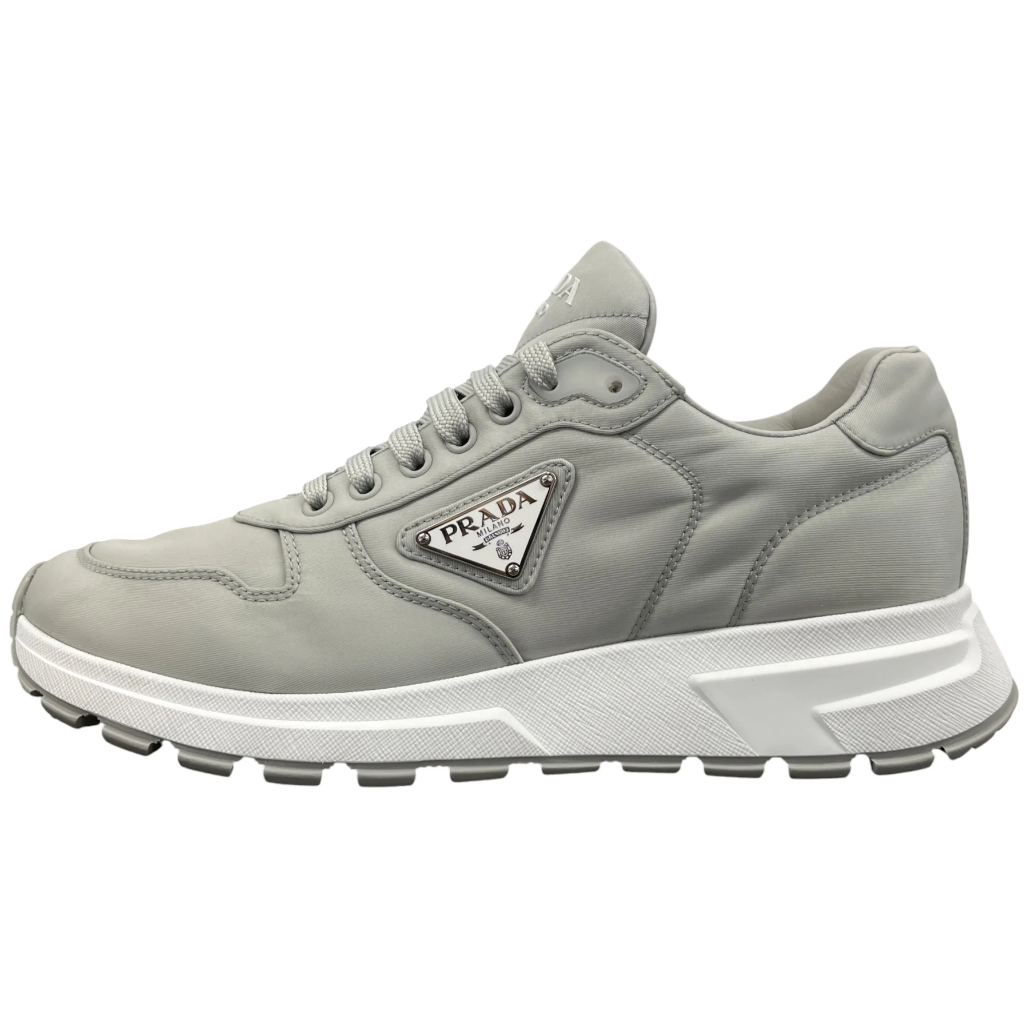 Men's Prax 01 Re-Nylon Low Trainers Grey Size EU 41 / UK 7 - Image 5