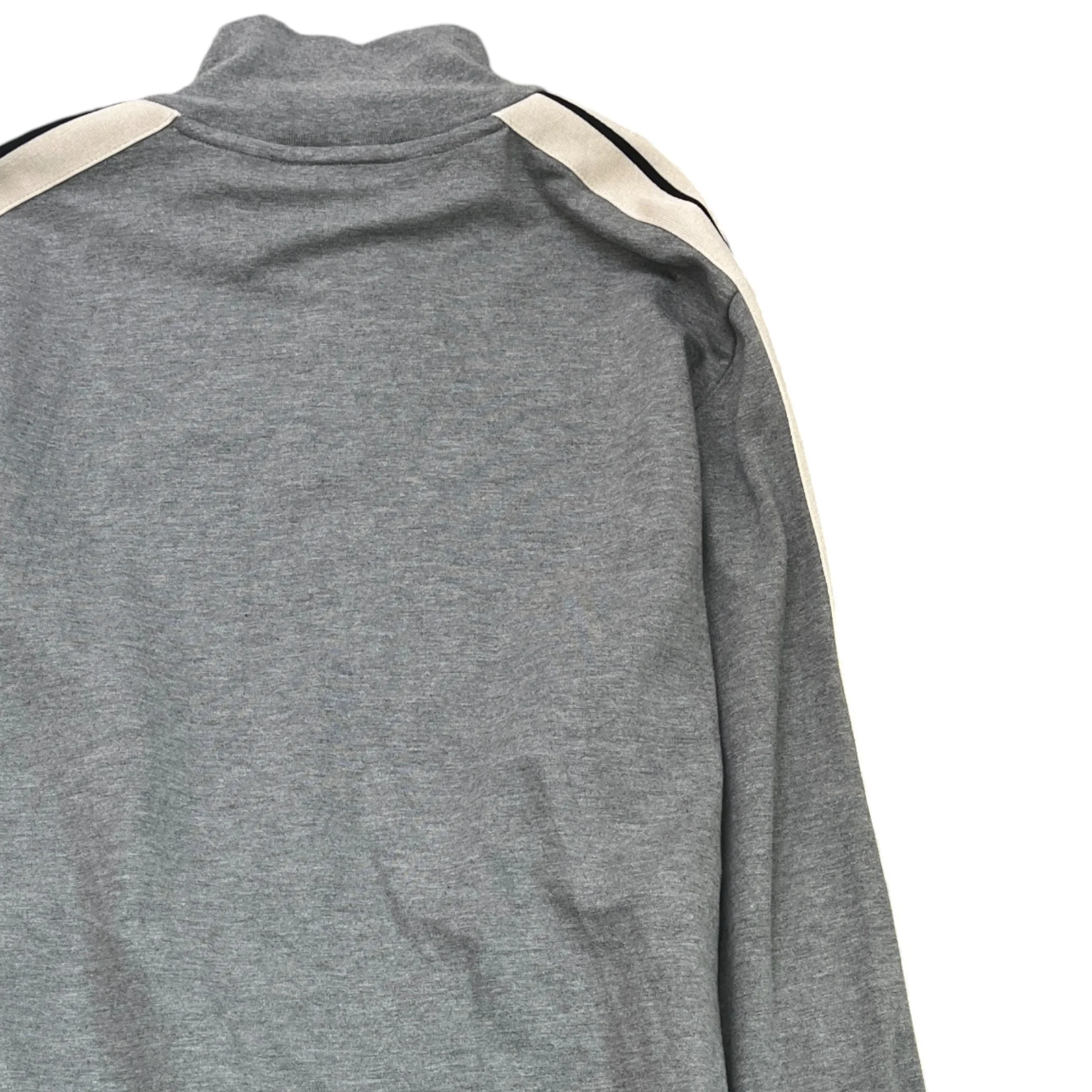 Men's Printed Logo Track Jacket Grey Size XL - Image 4