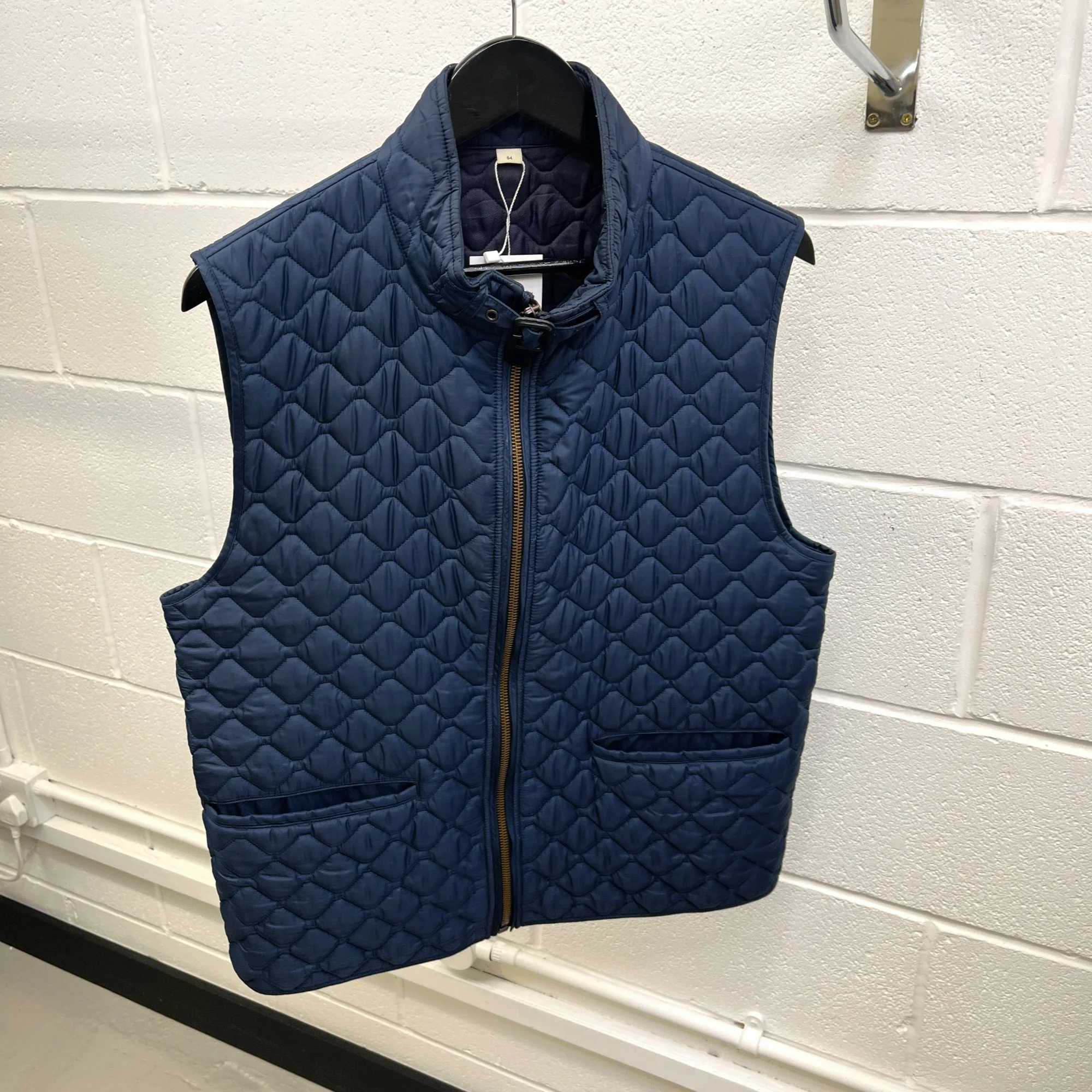 Men's Quilted Gilet Navy Size IT 54 / XXL - Image 7
