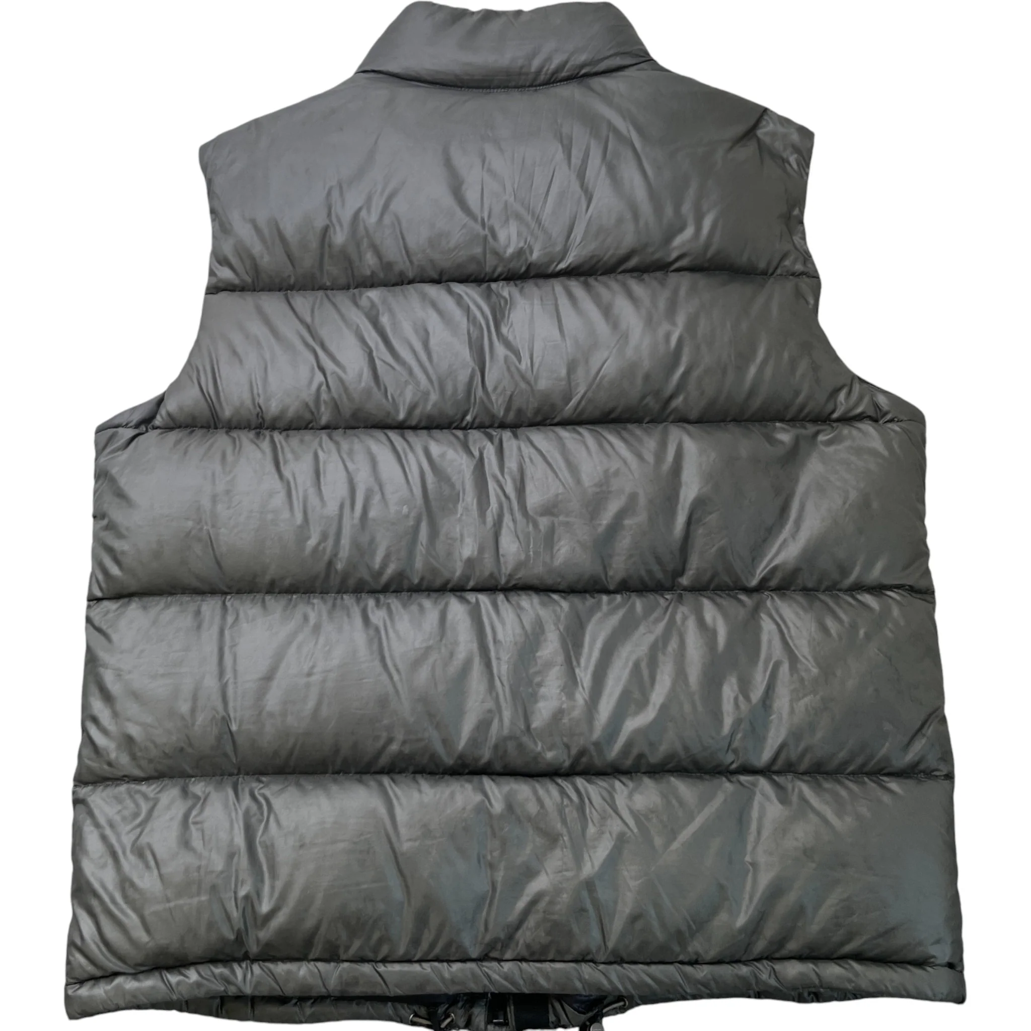 Men's Re-Nylon Plaque Logo Gilet Grey Size IT 56 / XXXL - Image 2