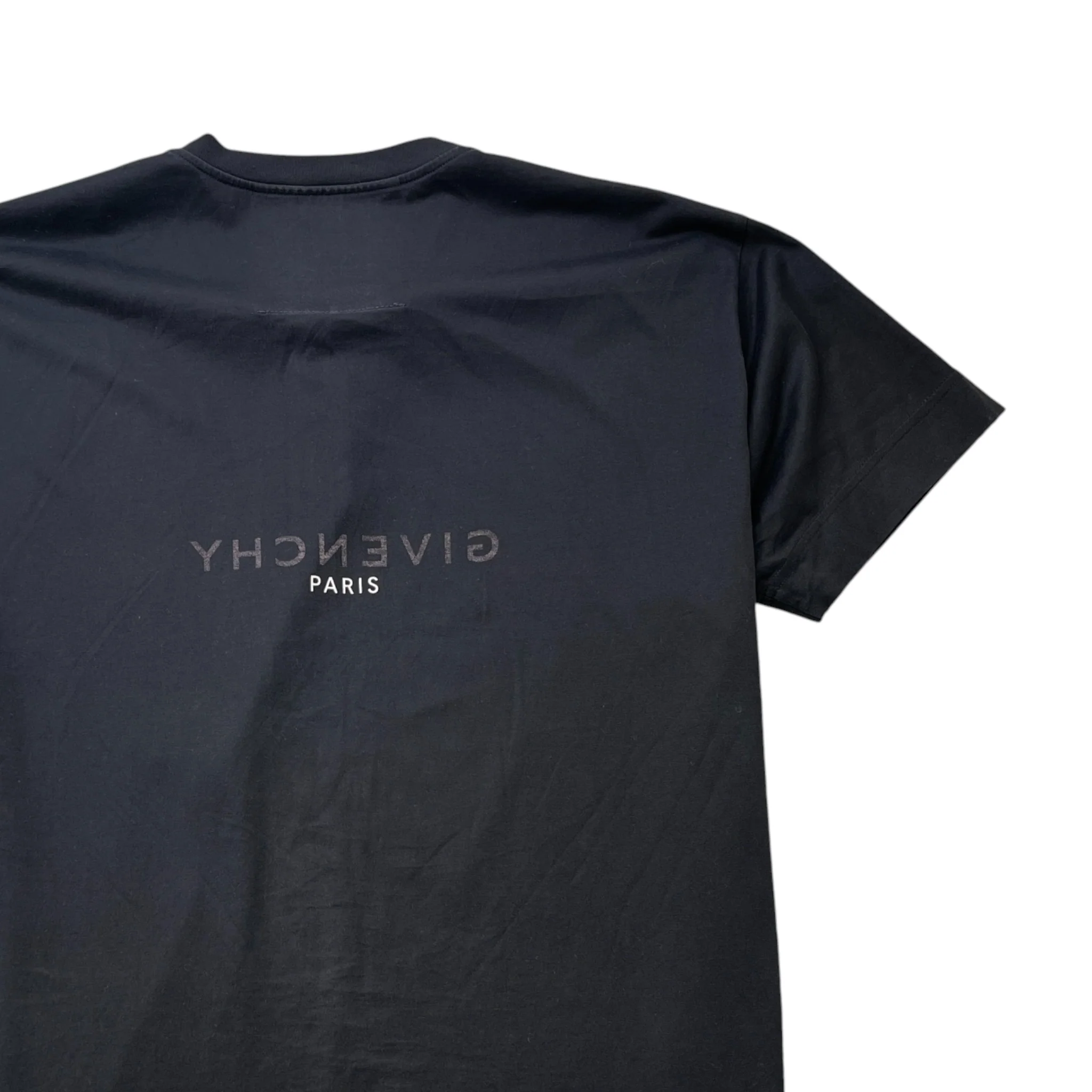 Men's Reverse Logo T-Shirt Black Size L - Image 4