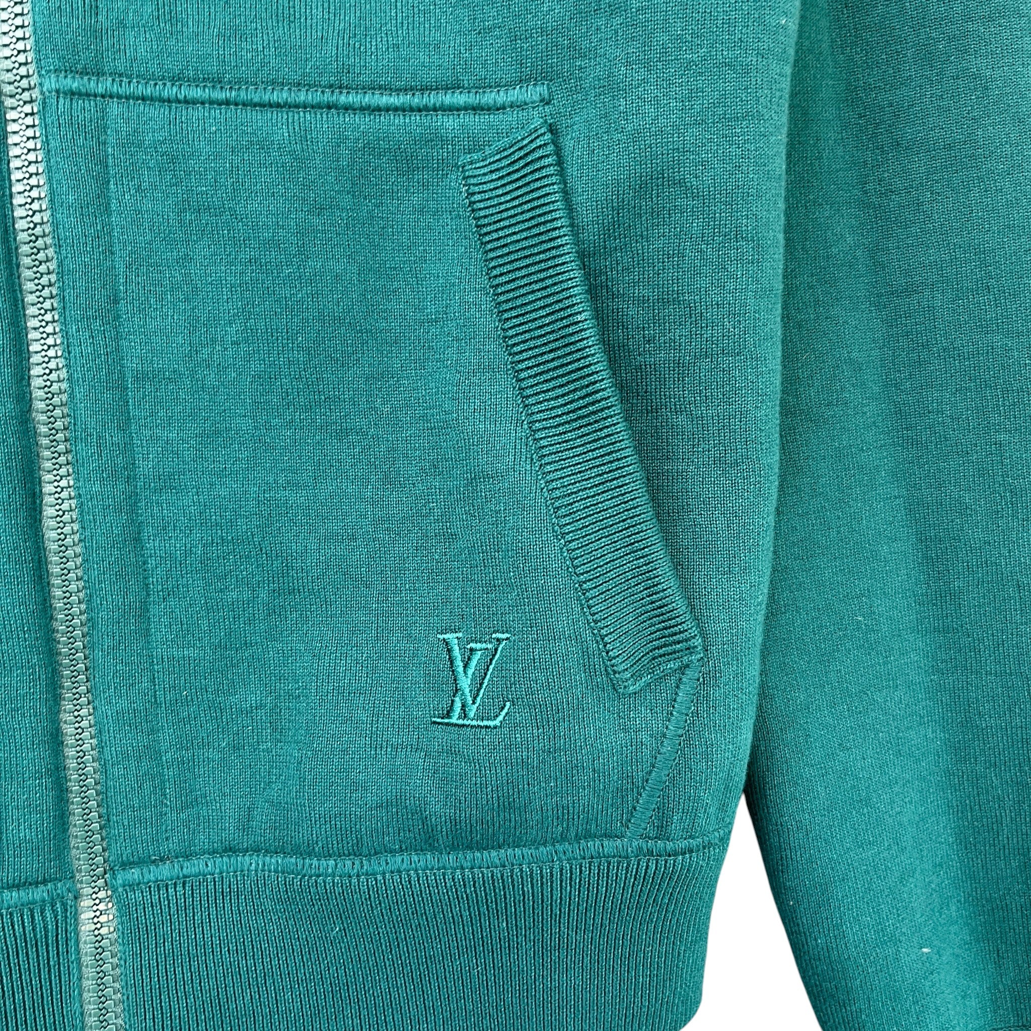 Men's Reversible Damier Track Jacket Green Size M - Image 10