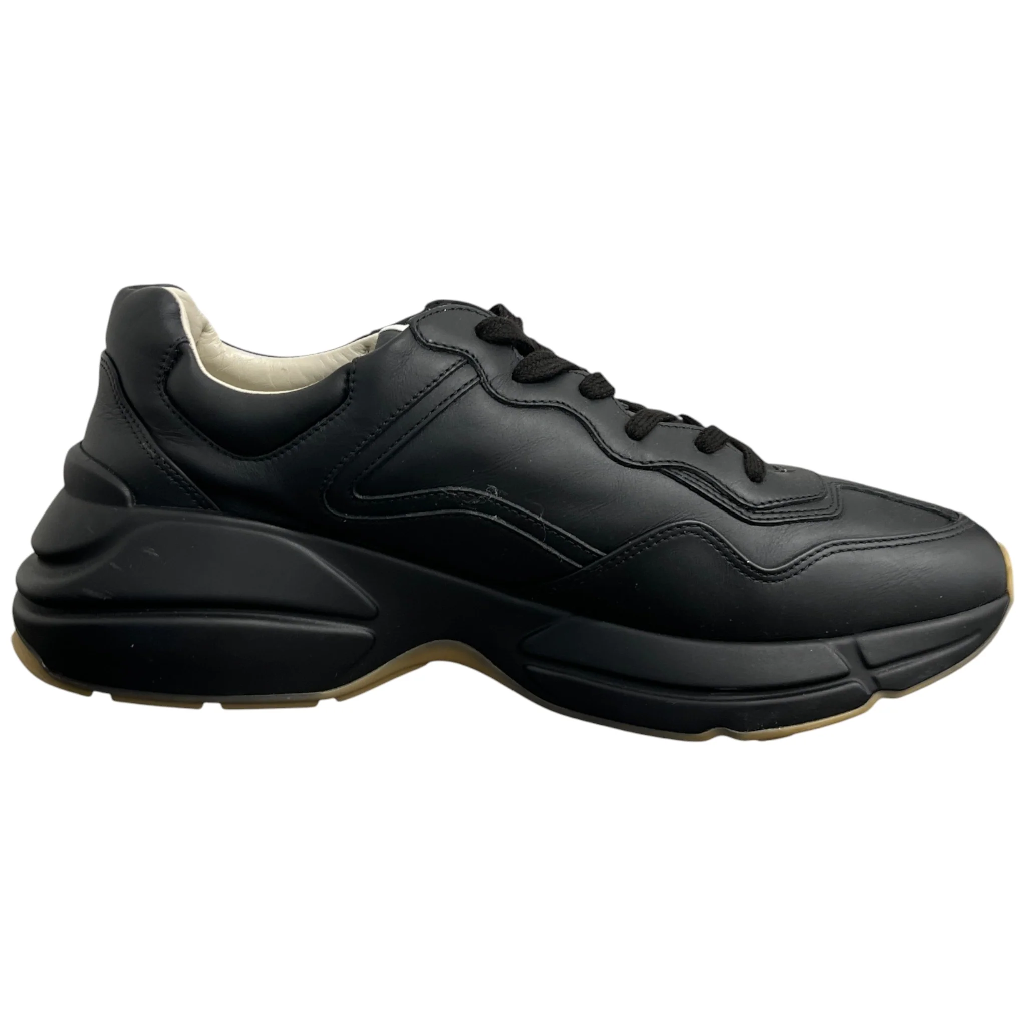 Men's Rhyton Low Trainers Black Size EU 44 / UK 10 - Image 4