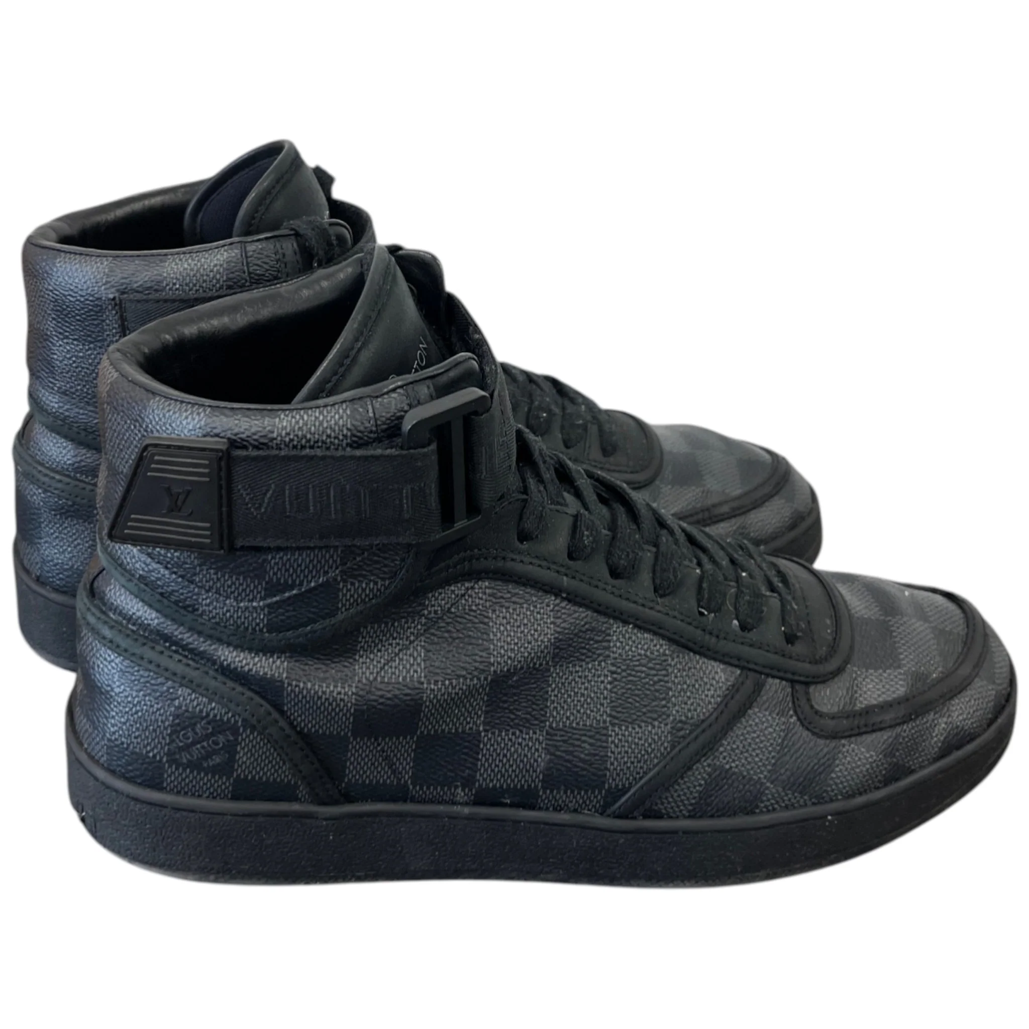 Men's Rivoli Damier High Trainers Black Size EU 40 / UK 6 - Image 8