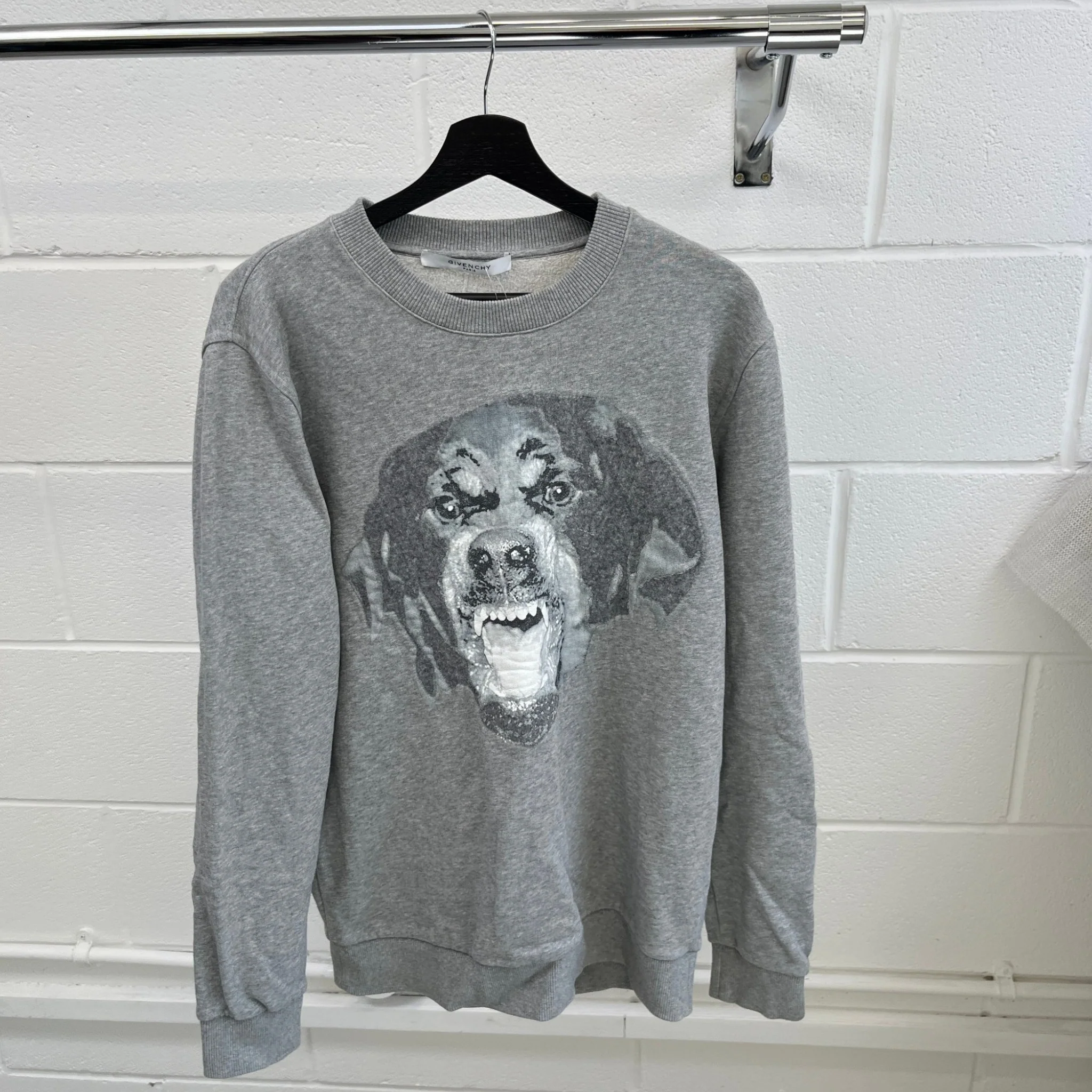 Men's Rottweiler Sweatshirt Grey Size S - Image 8