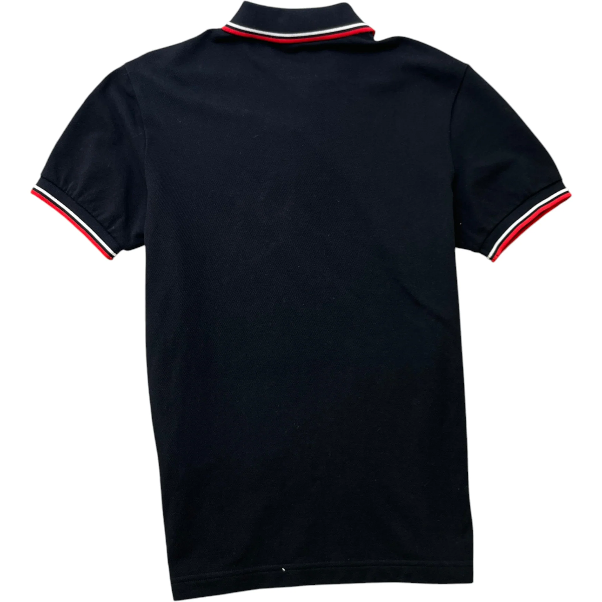 Men's Rubber Logo Polo Shirt Black Size S - Image 2