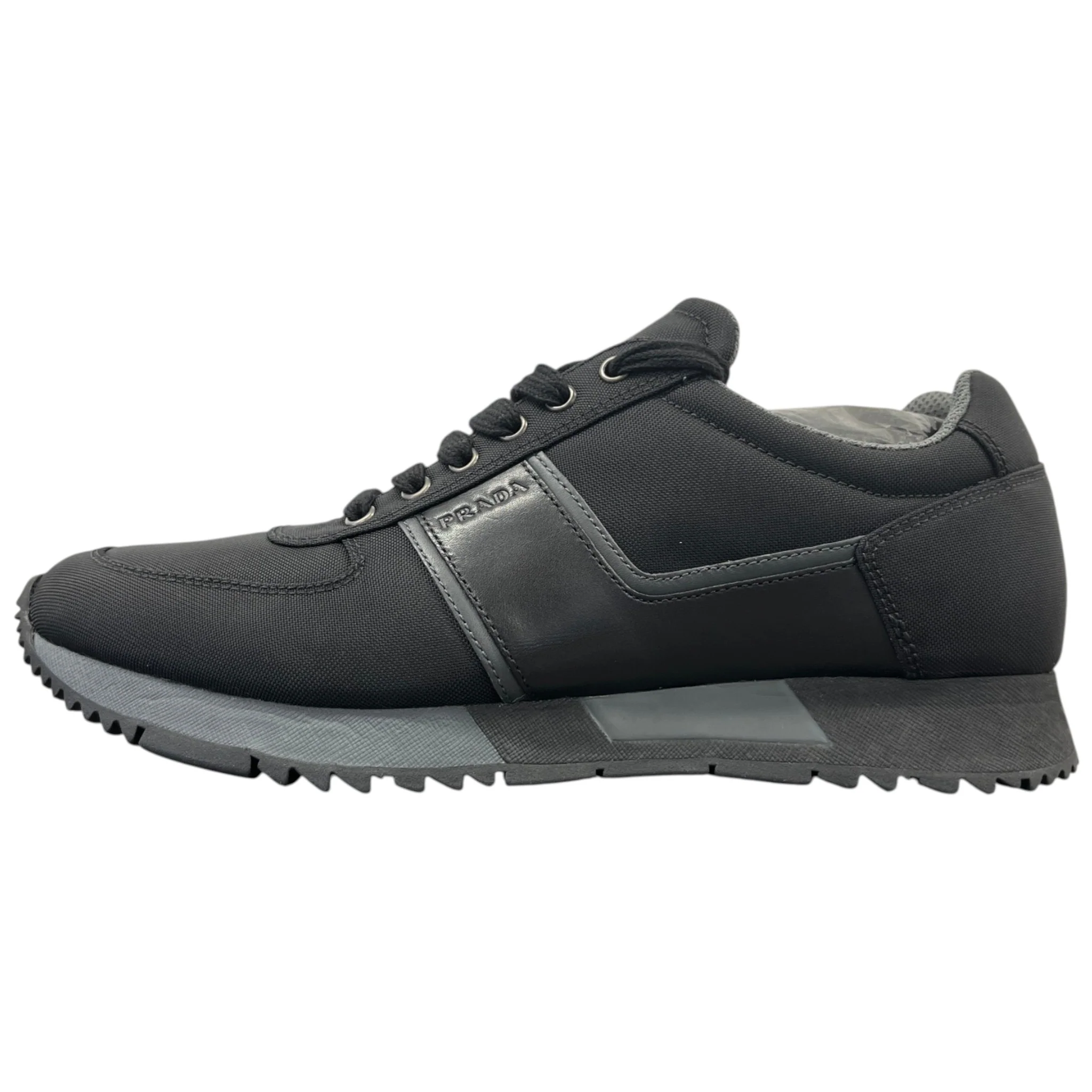 Men's Runner Low Trainers Black Size EU 40 / UK 6 - Image 5