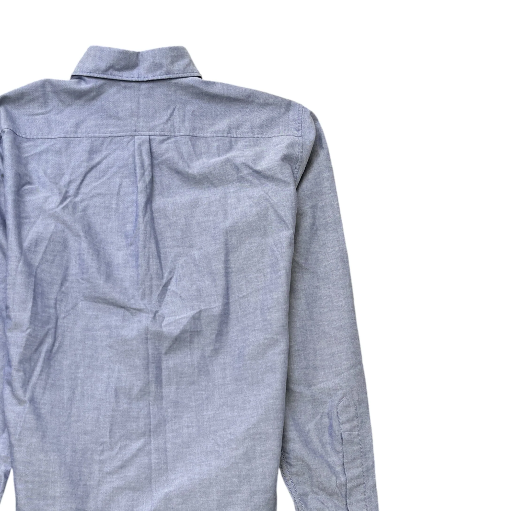 Men's Safety Pin Logo Long Sleeve Shirt Blue Size IT 48 / UK M - Image 4