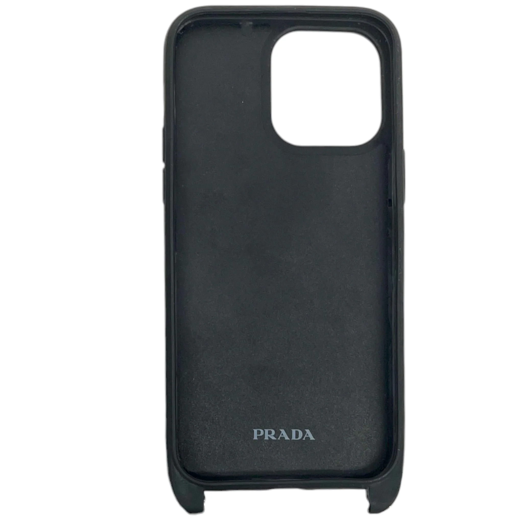 Men's Saffiano Detachable Strap Phone Case Black - Image 5