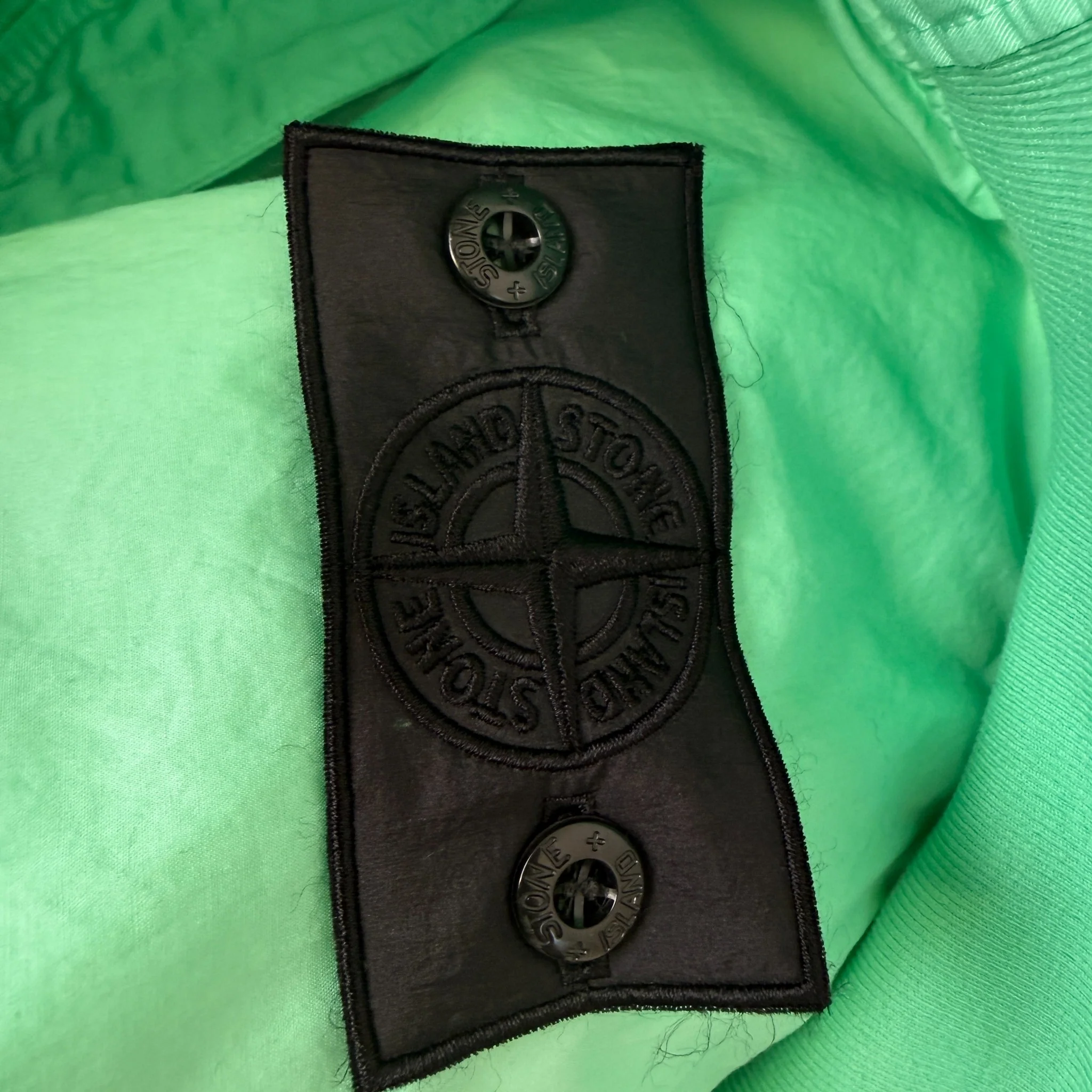 Men's Shadow Project Applique Logo Jacket Green Size S - Image 7