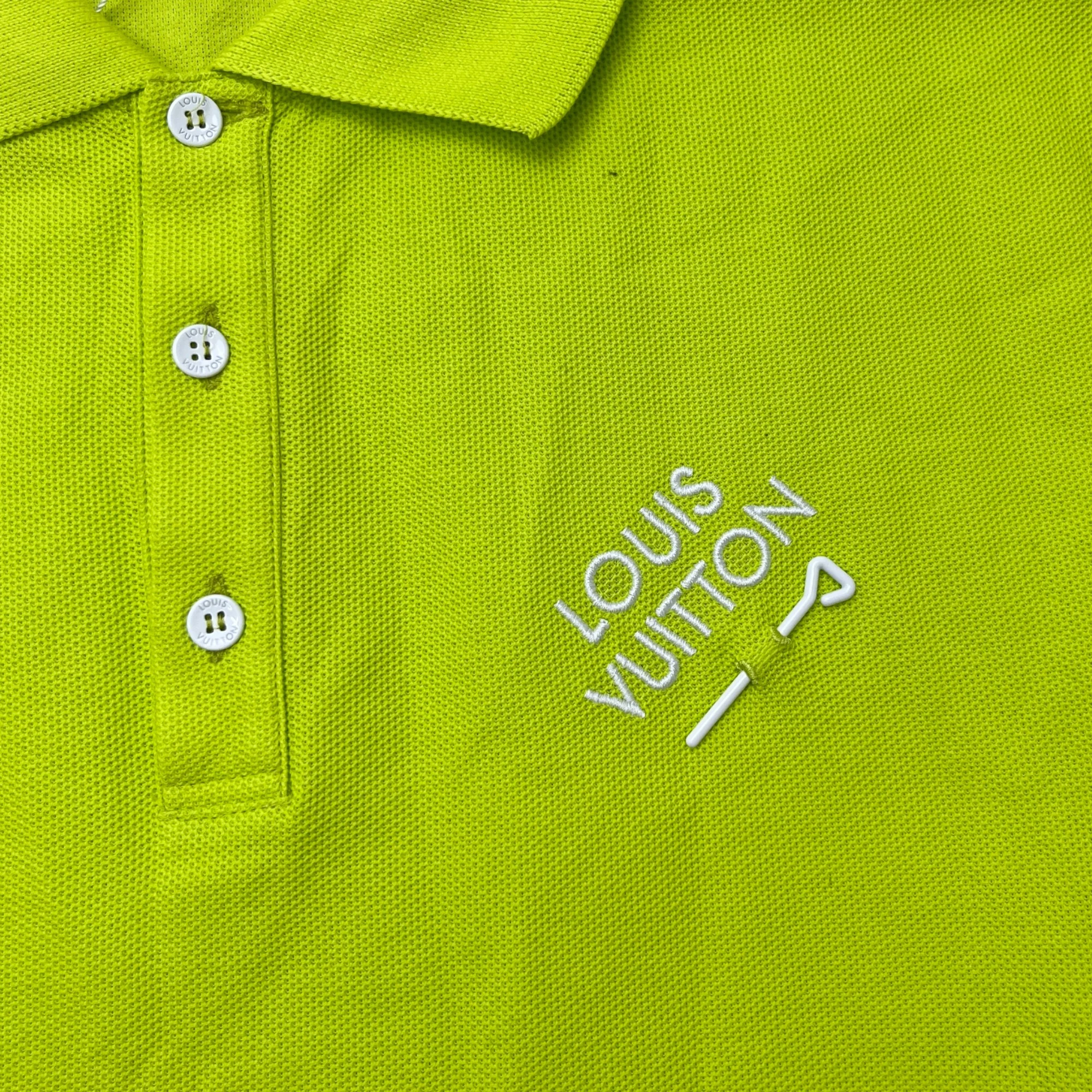Men's Signature Embroidered Polo Shirt Green Size S - Image 5